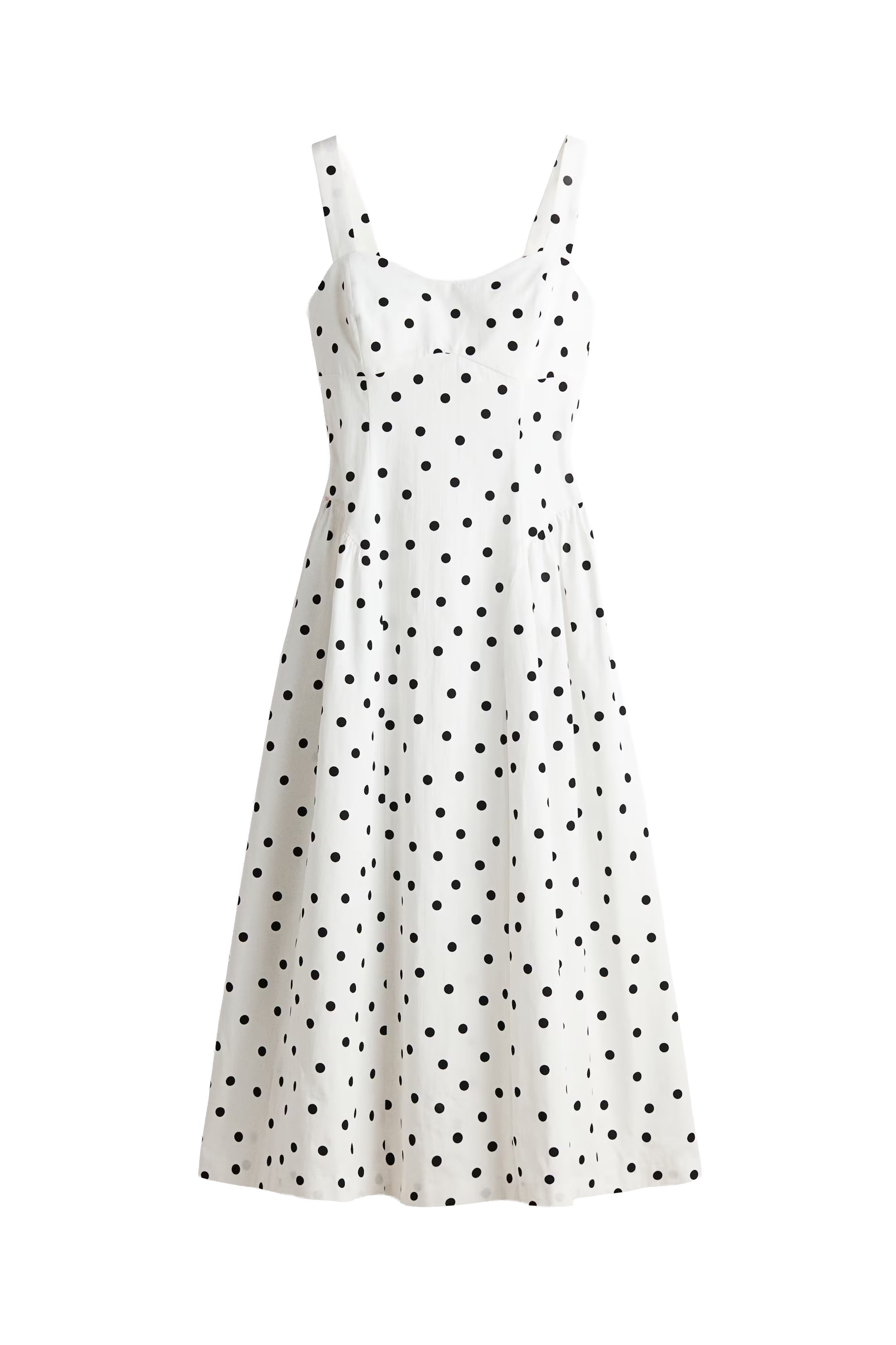 Bílé šaty s puntíky, H&M, 999 Kč