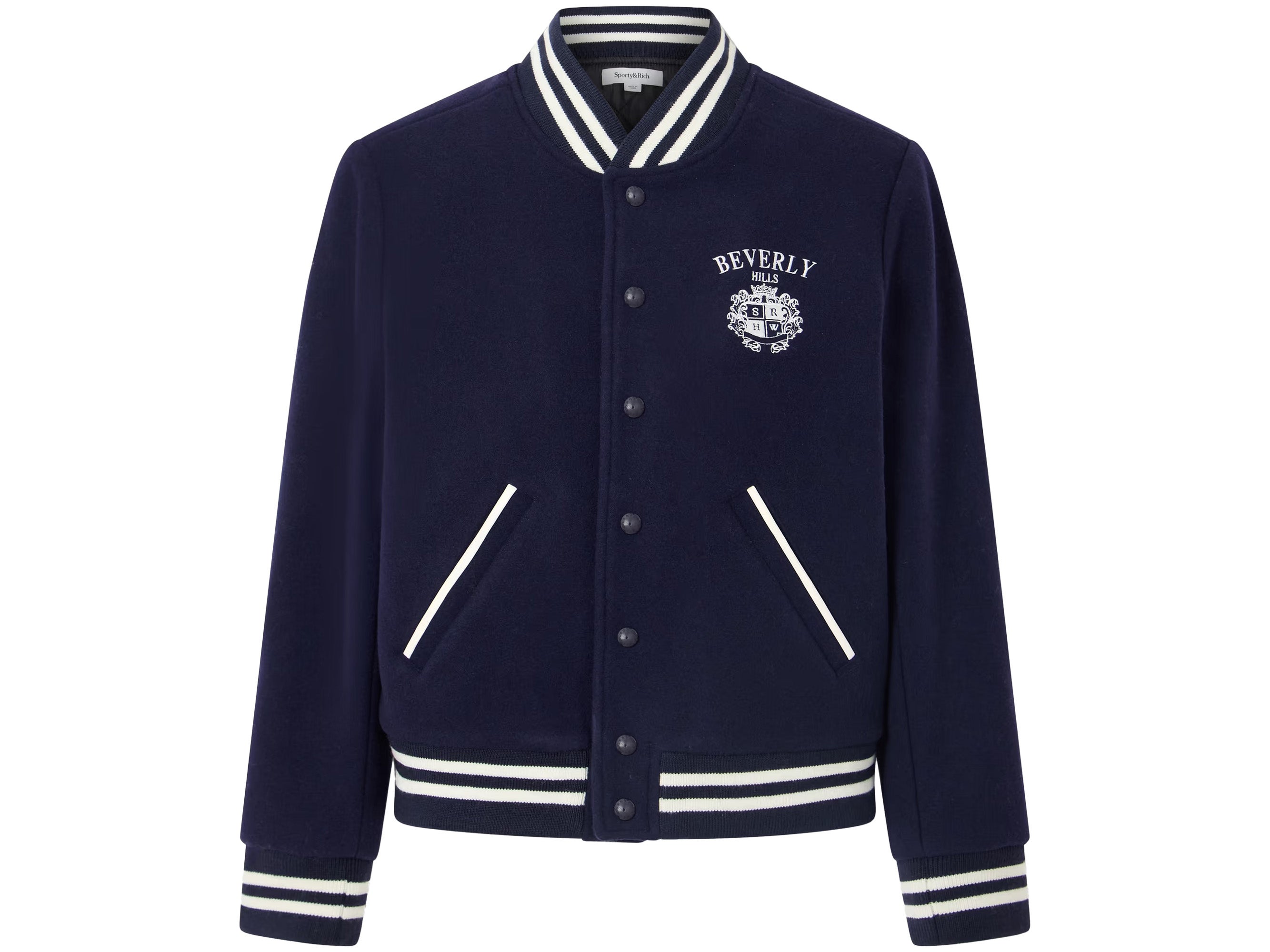 Vyšívaná bunda Beverly Hills Crest Varsity jacket, SPORTY & RICH, 555 €