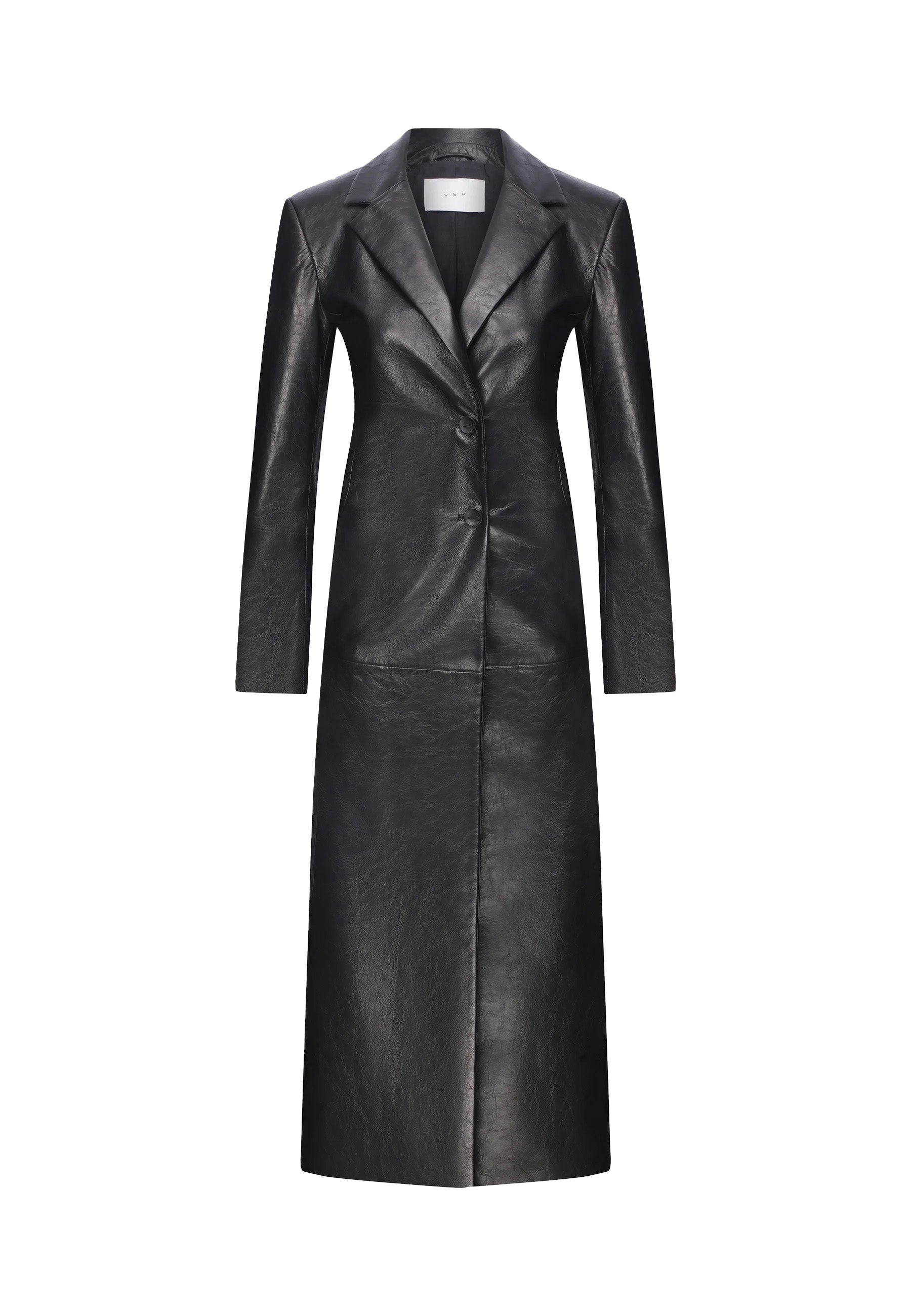 Dlouhý kožený kabát Laurence, VSP, 23 205 Kč