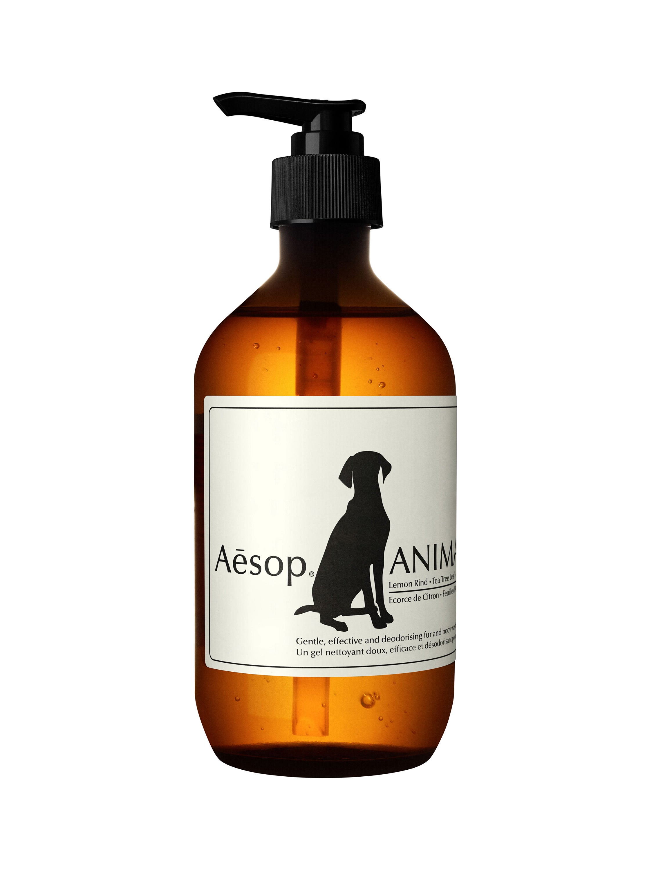 Po citronové kůře, tea tree a mátě vonící mycí gel pro domácí mazlíčky, Aesop (prodává Ingredients), 810 Kč Autor: archiv Ingredients