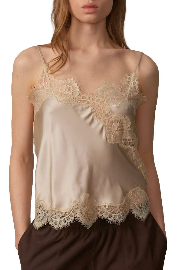Béžový top s krajkou, HERSKIND, prodává Herskind, 180 €
