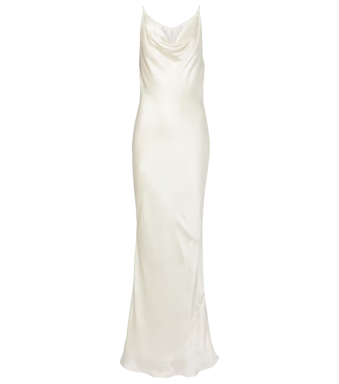 Šaty z hedvábného saténu s krajkou, ROTATE, 560 €