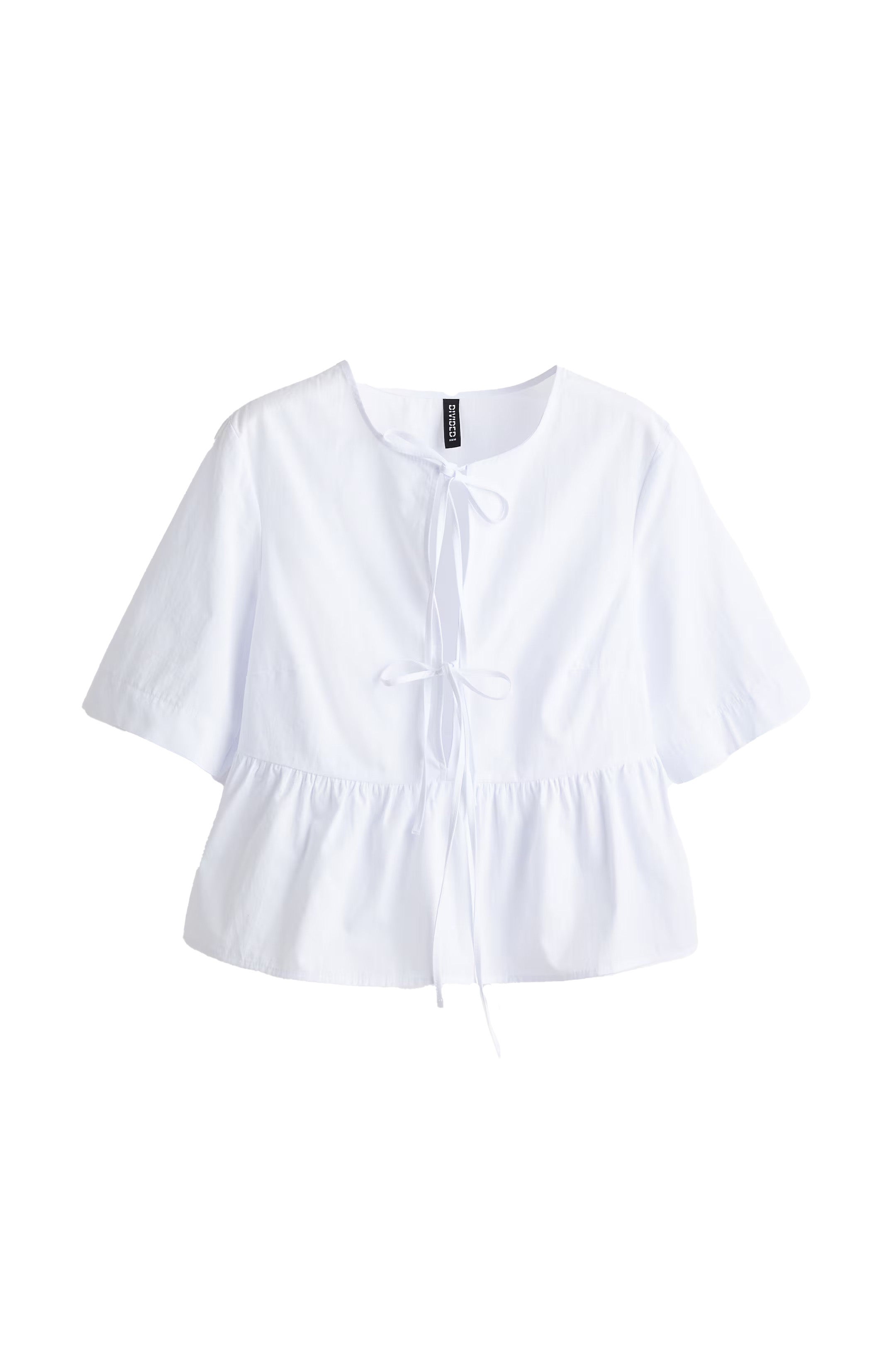 Popelínová halenka s vázačkami, H&M, prodává H&M, 429 Kč