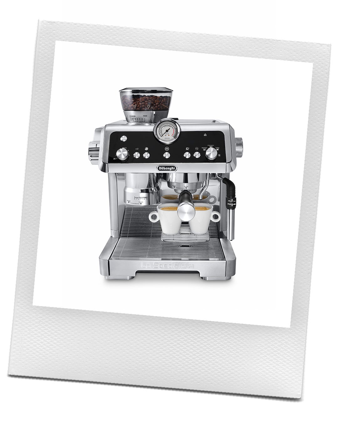 Pákový kávovar La Specialista, De'Longhi. Díky čtyřem inovativním technologiím je proces efektivnější a personalizovanější a zároveň zachovává praktickou kreativitu a uspokojení z přípravy pravého espressa. Prodává De'Longhi, 19 990 Kč