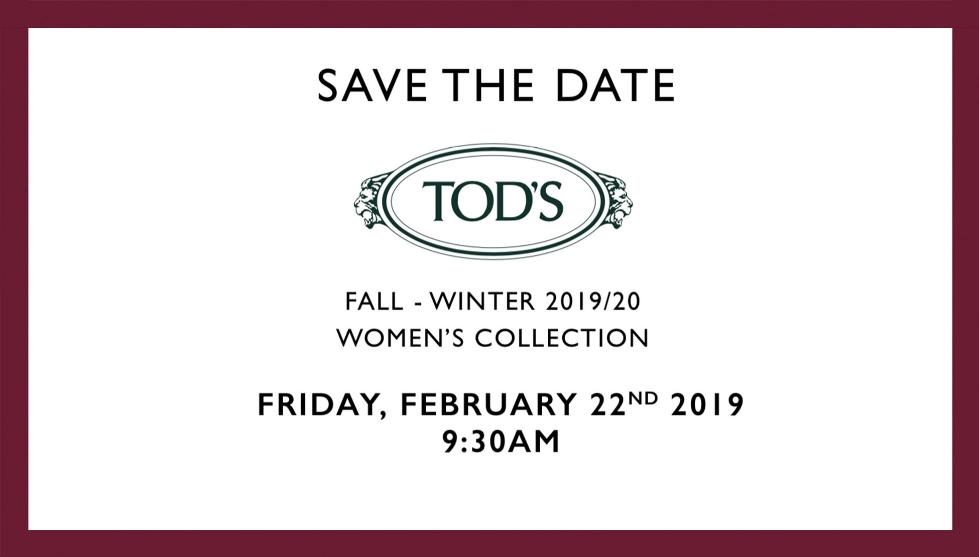 Živě z Milána: Přehlídka Tod's podzim - zima 2019/2020