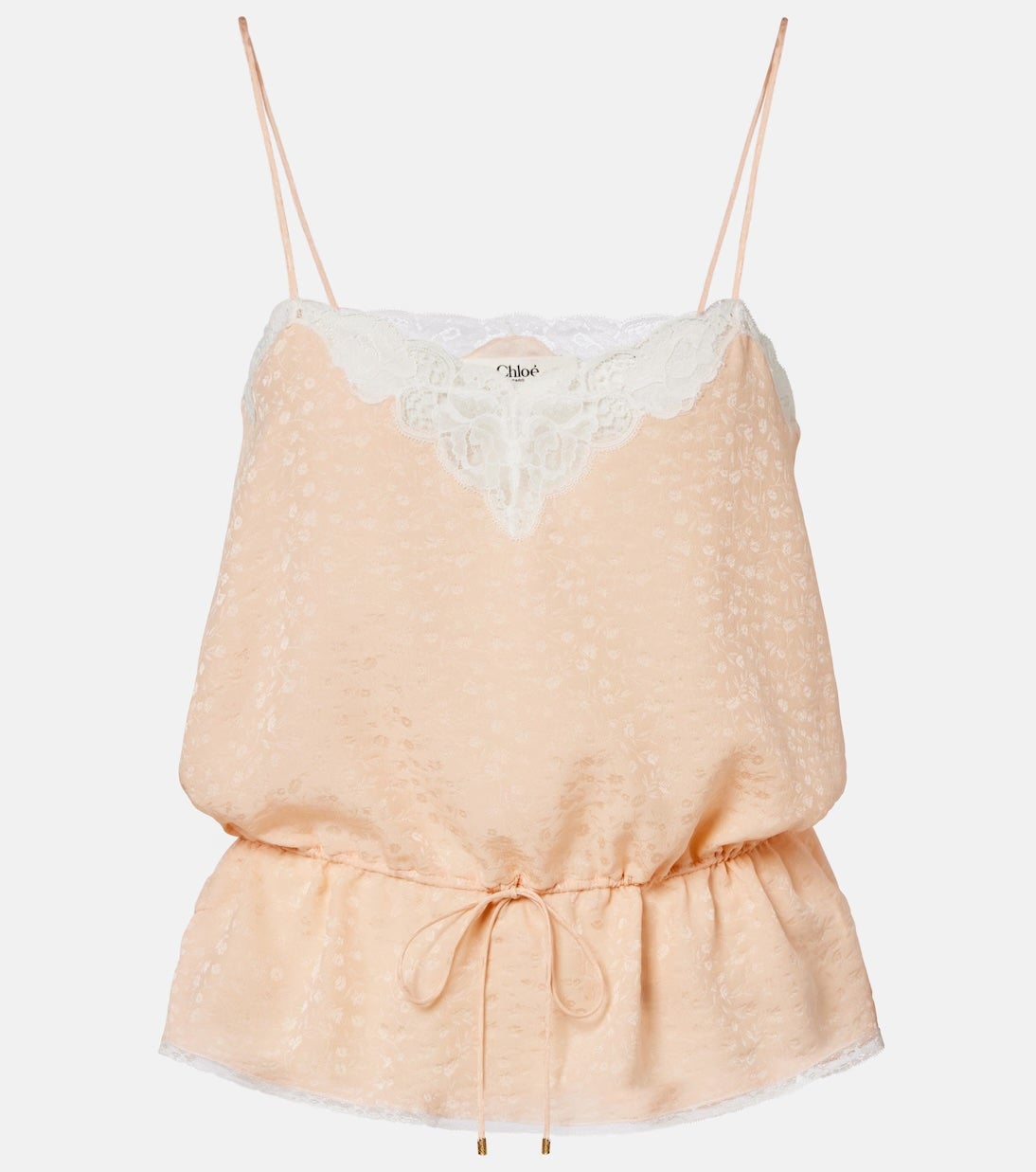 Hedvábné tílko s krajkou, CHLOÉ, 1 090 €