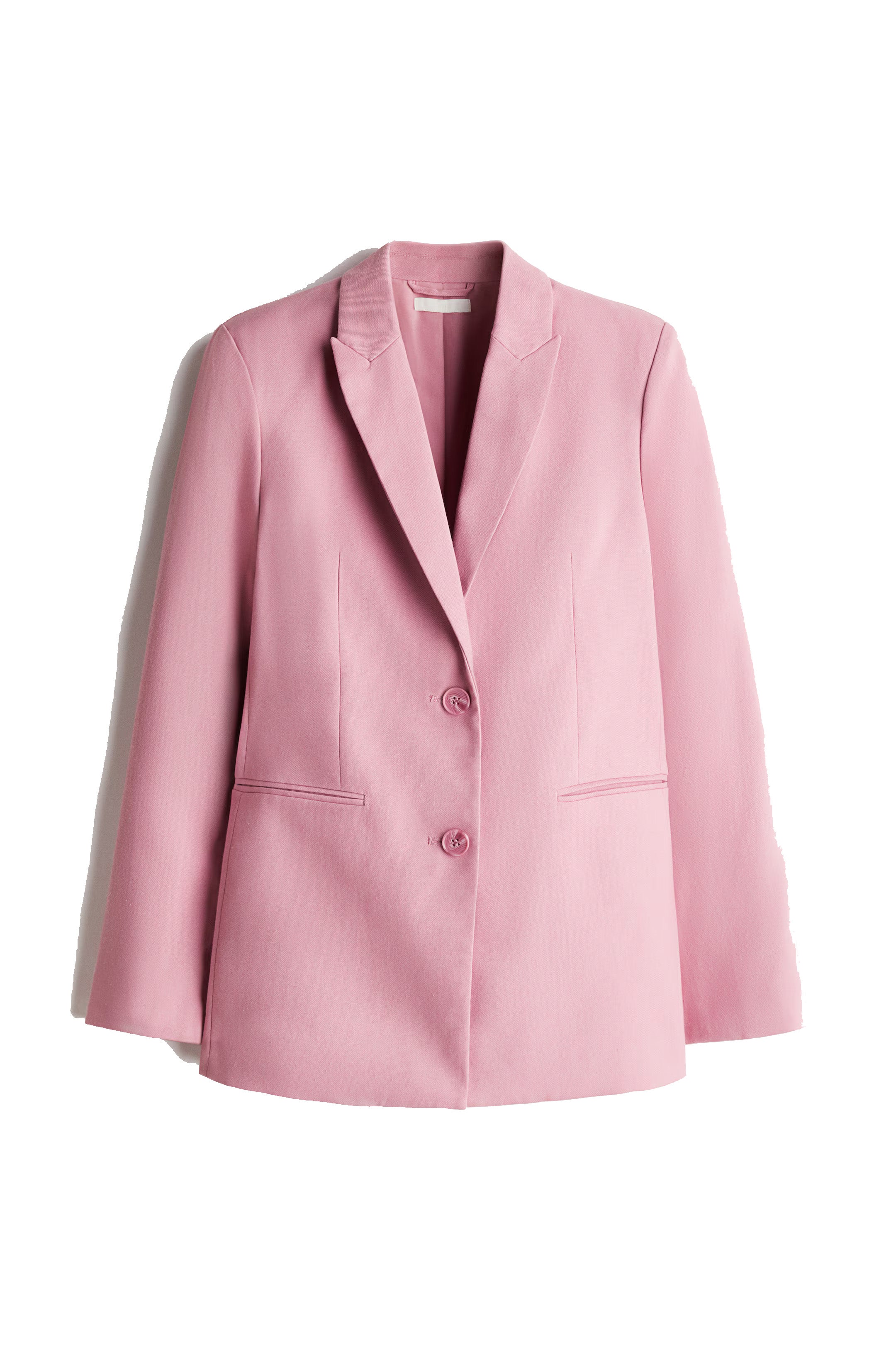 Jednořadé sako v pastelově růžové, H&M, 1 199 Kč