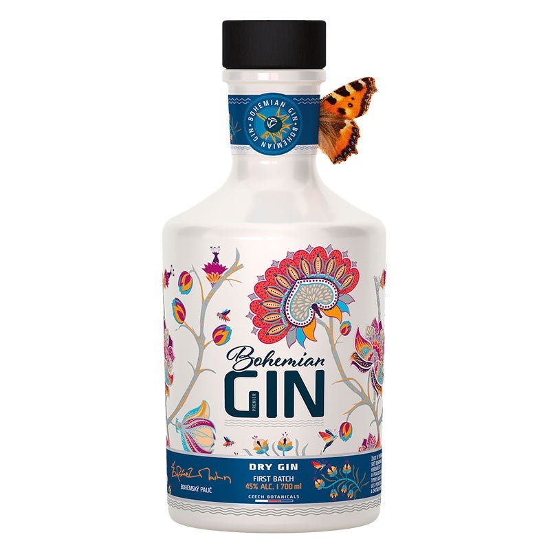 Bohemian gin 45%, Martin Žufánek, prodává Premier Wines & Spirits, 995 Kč