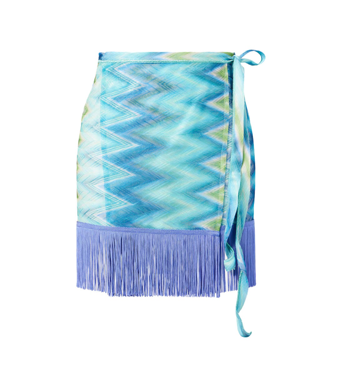 Zig Zag, zavinovací sukýnka s třásněmi, MISSONI, 490 €