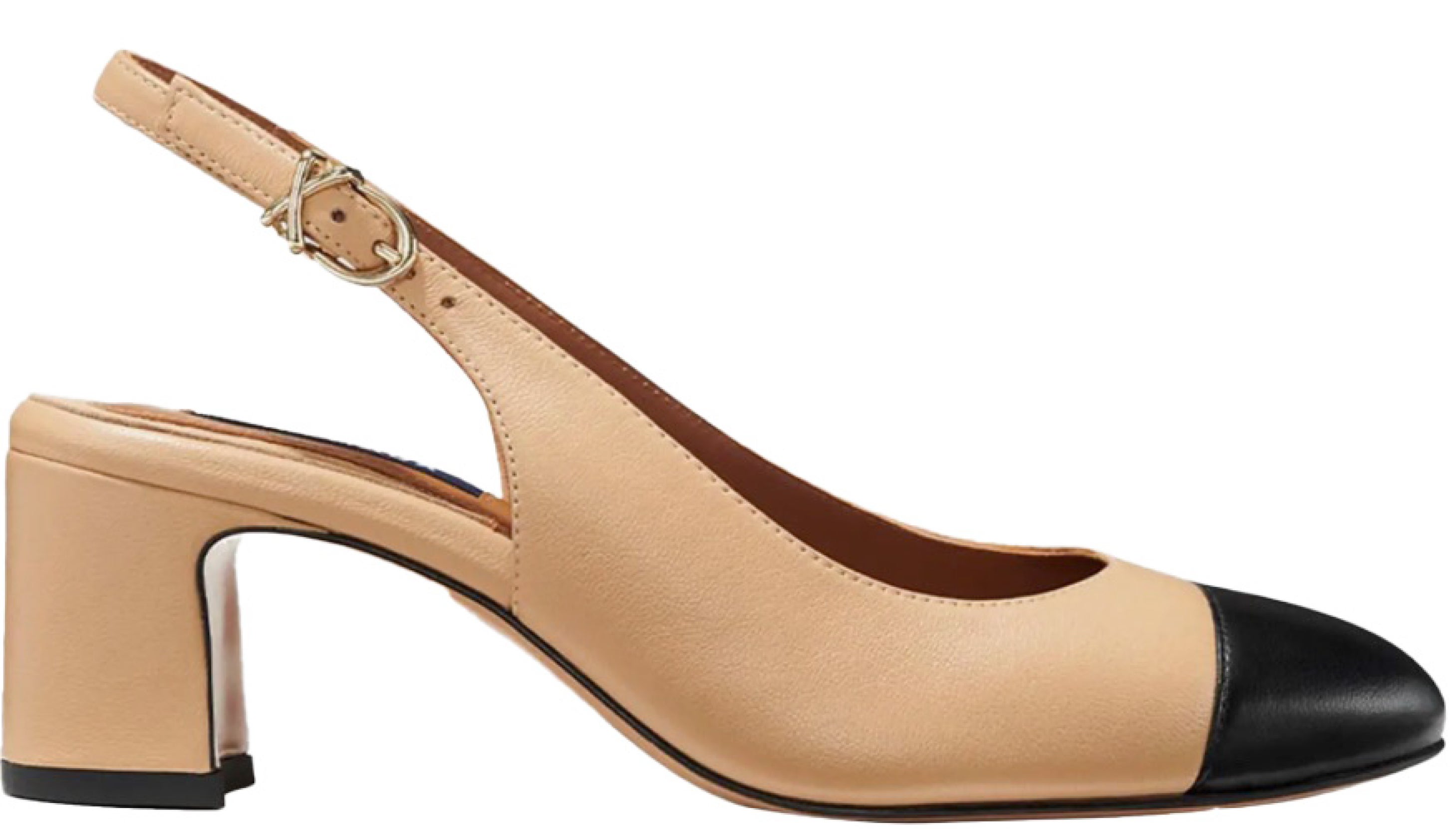 Slingback lodičky s kontrastní špičkou, MARGAUX, 6 239 Kč