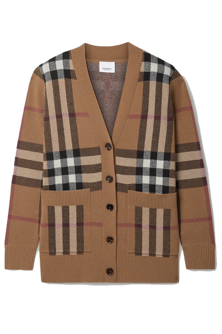 Kardigan ze směsi vlny a kašmíru, BURBERRY, prodává net-a-porter, 1090 €