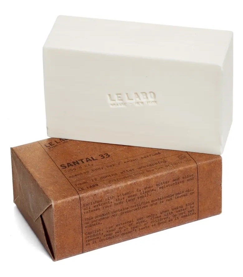 Tuhé mýdlo Santal 33, LE LABO, prodává Ingredients, 1050 Kč