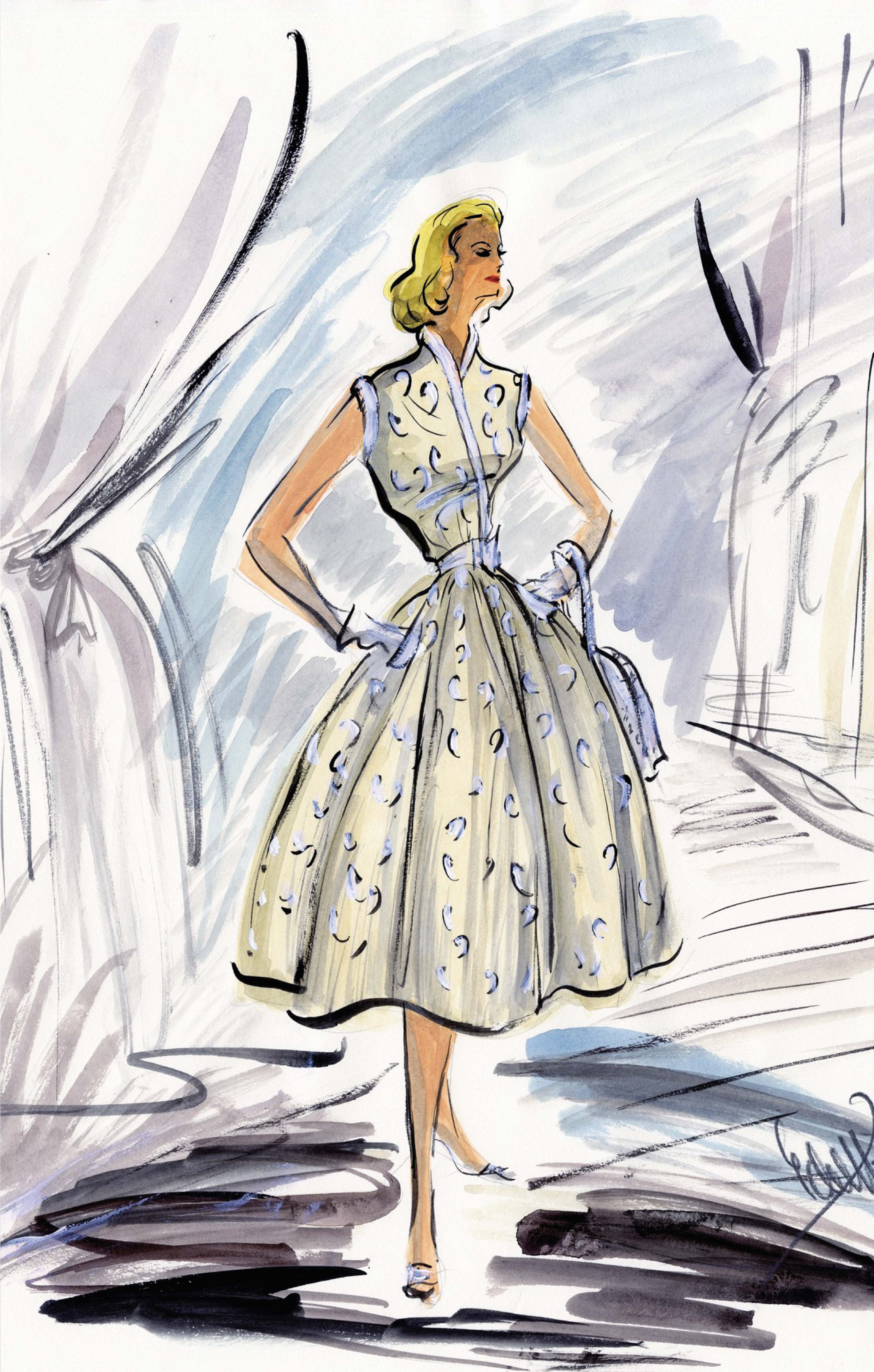 To Catch a Thief (návrh Edith Head), Grace Kelly, 1955 To Catch a Thief (návrh Edith Head), Grace Kelly, 1955
