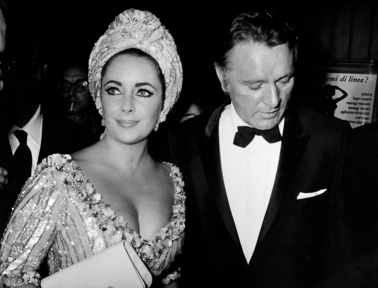 Elizabeth Taylor a Richard Burton v Římě, 5. října 1966