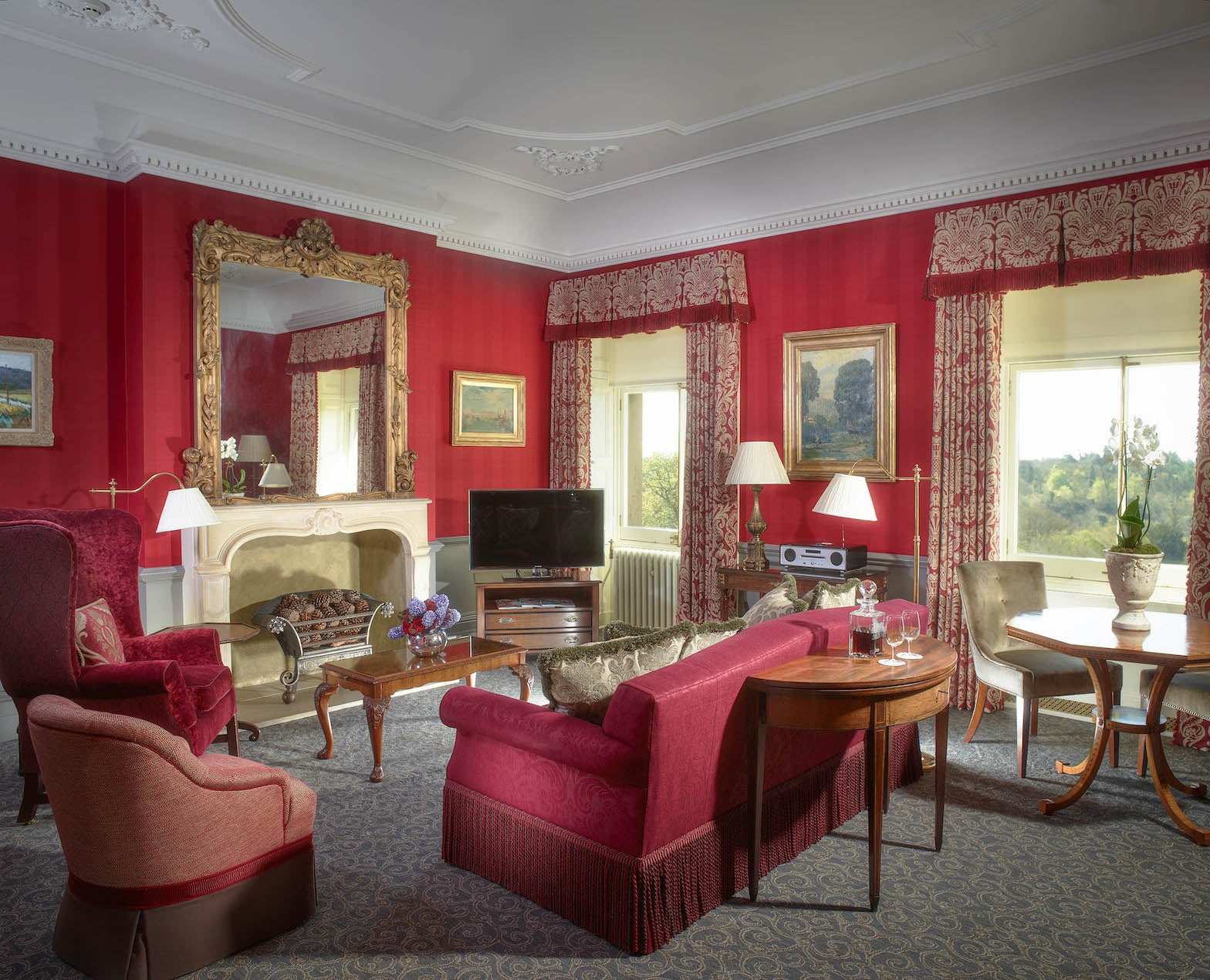 The Prince of Wales Suite v hotelu Cliveden House Berkshire