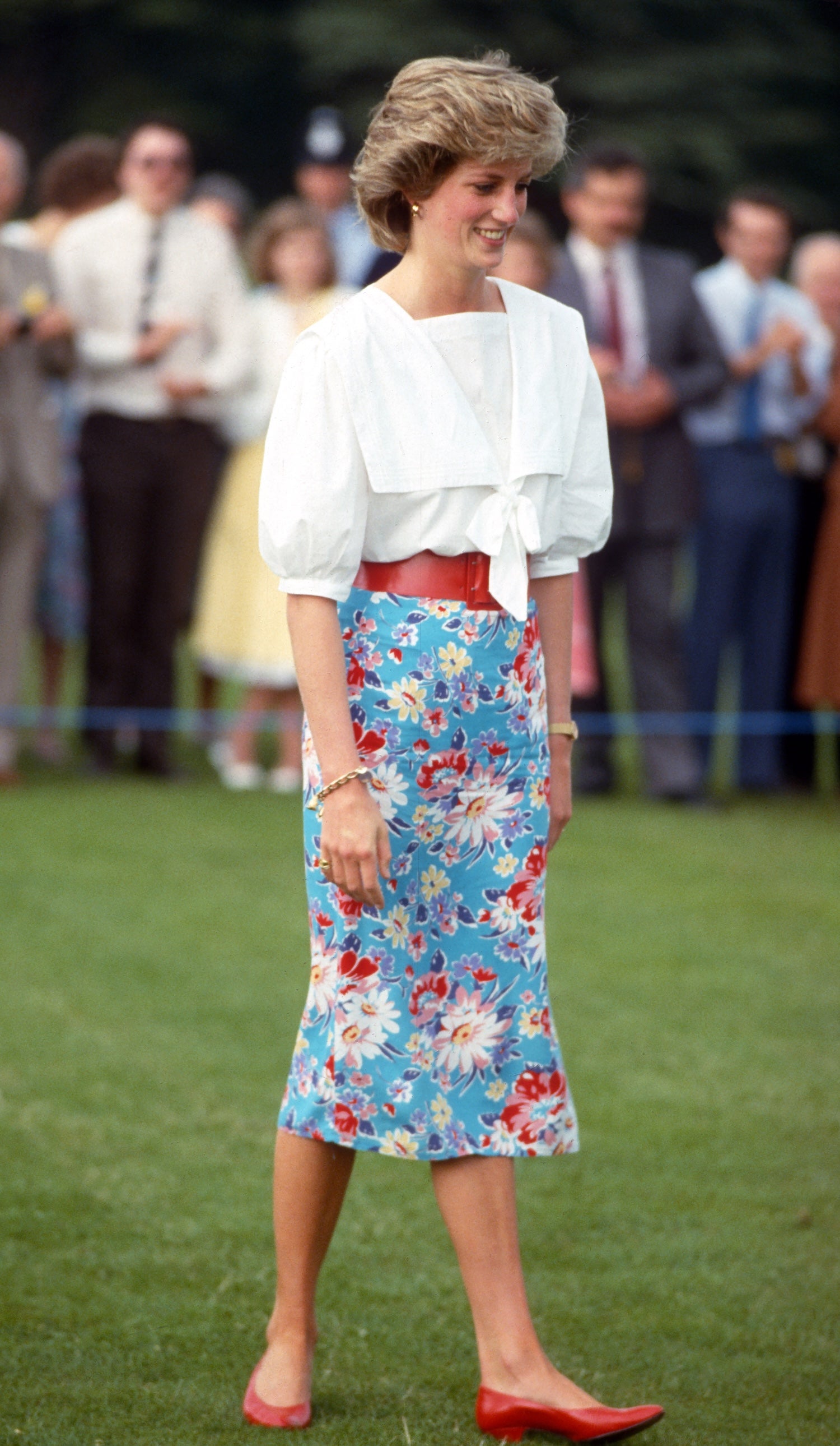 Diana, princezna z Walesu, v Cirencesteru, 30. června 1985