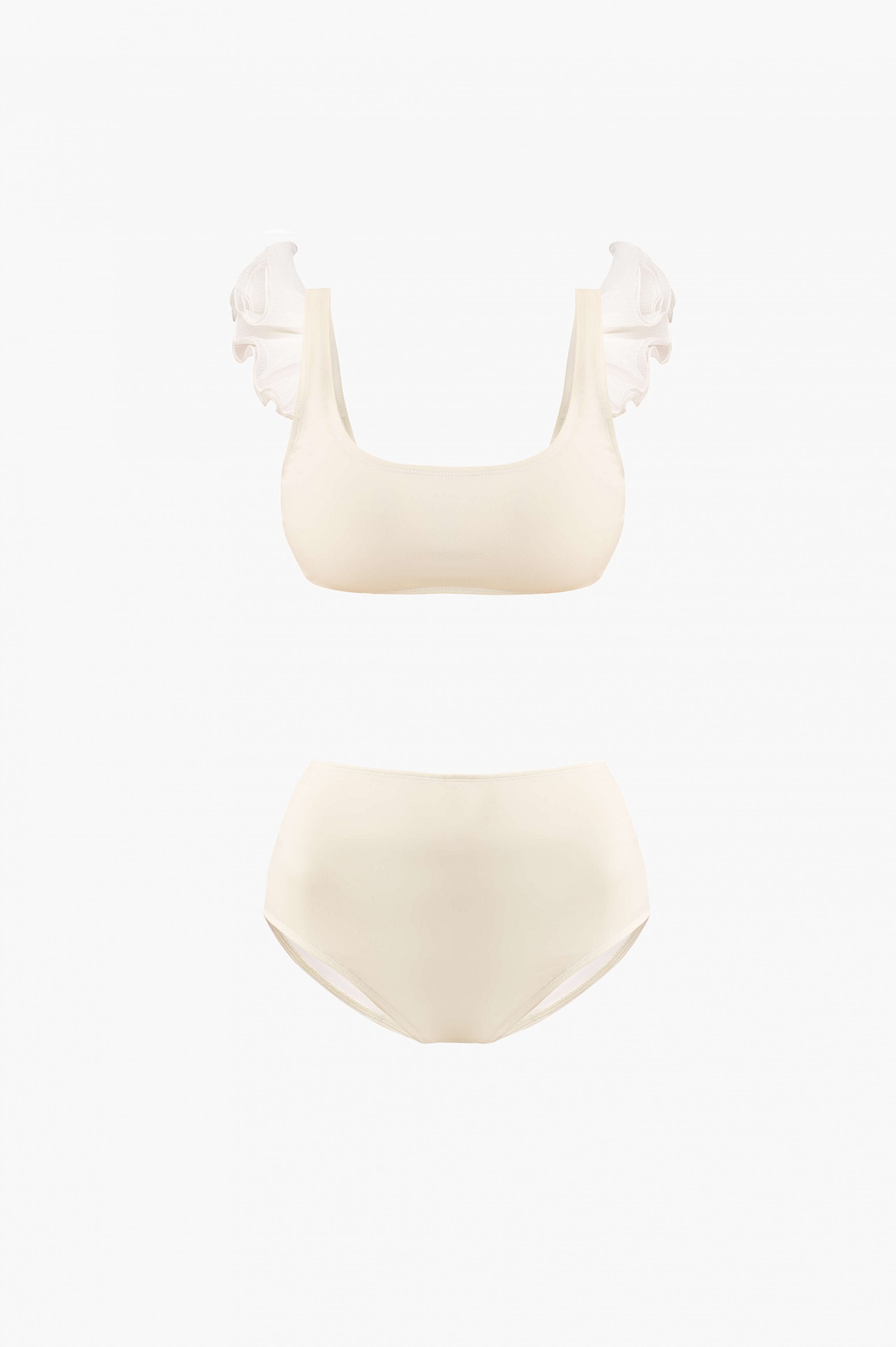 Ariel Bikini Set with Ruffles in White, Sleeper, prodává Sleeper, 170.00 $