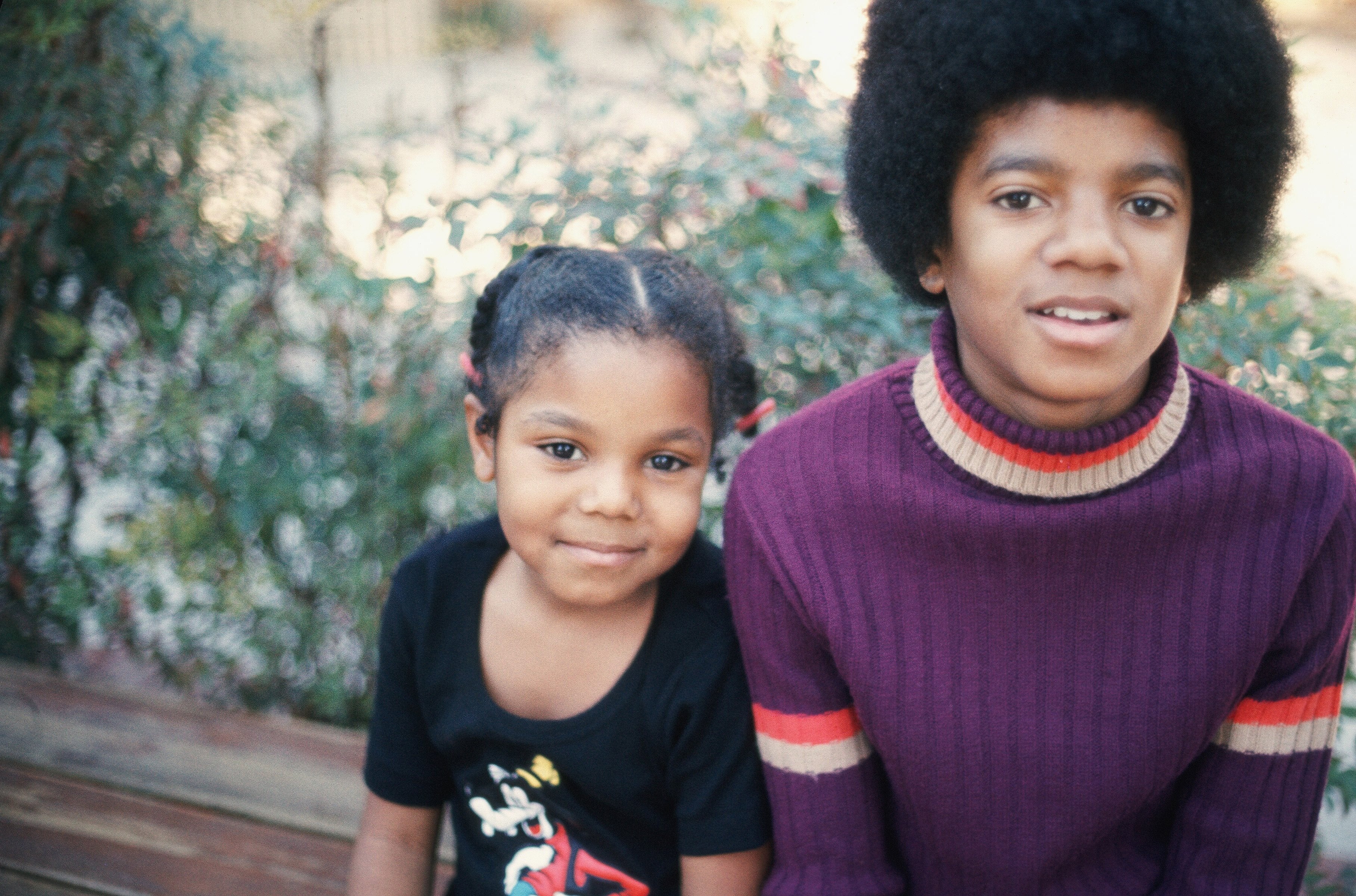 Michael Jackson se sestrou Janet, prosinec 1972
