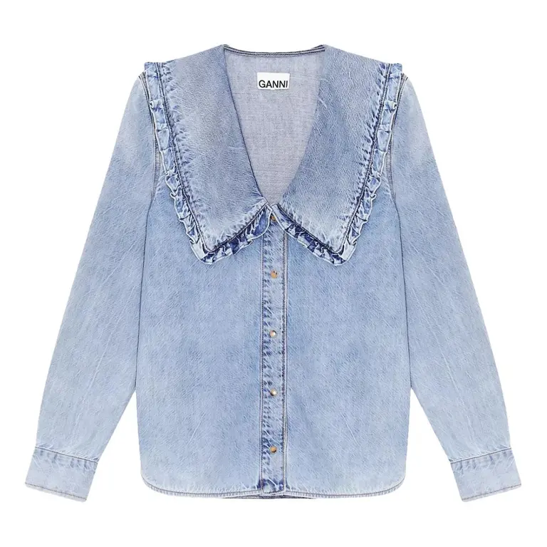 Denimová košile, GANNI, prodává Vestiare Collective, 84,51 €