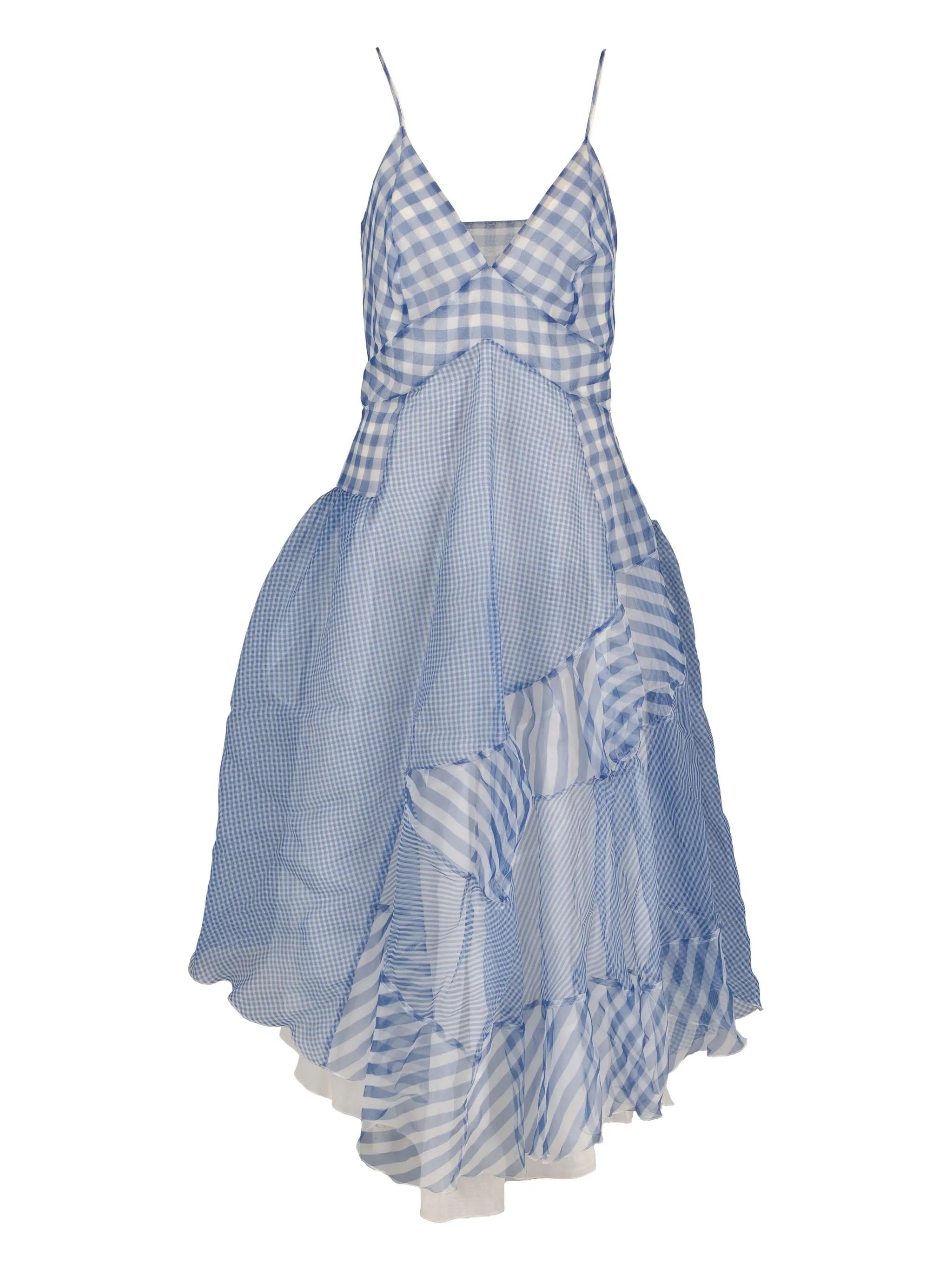 Pre-owned Volánové šaty s kostkou, ERMANNO SCERVINO, 300 €