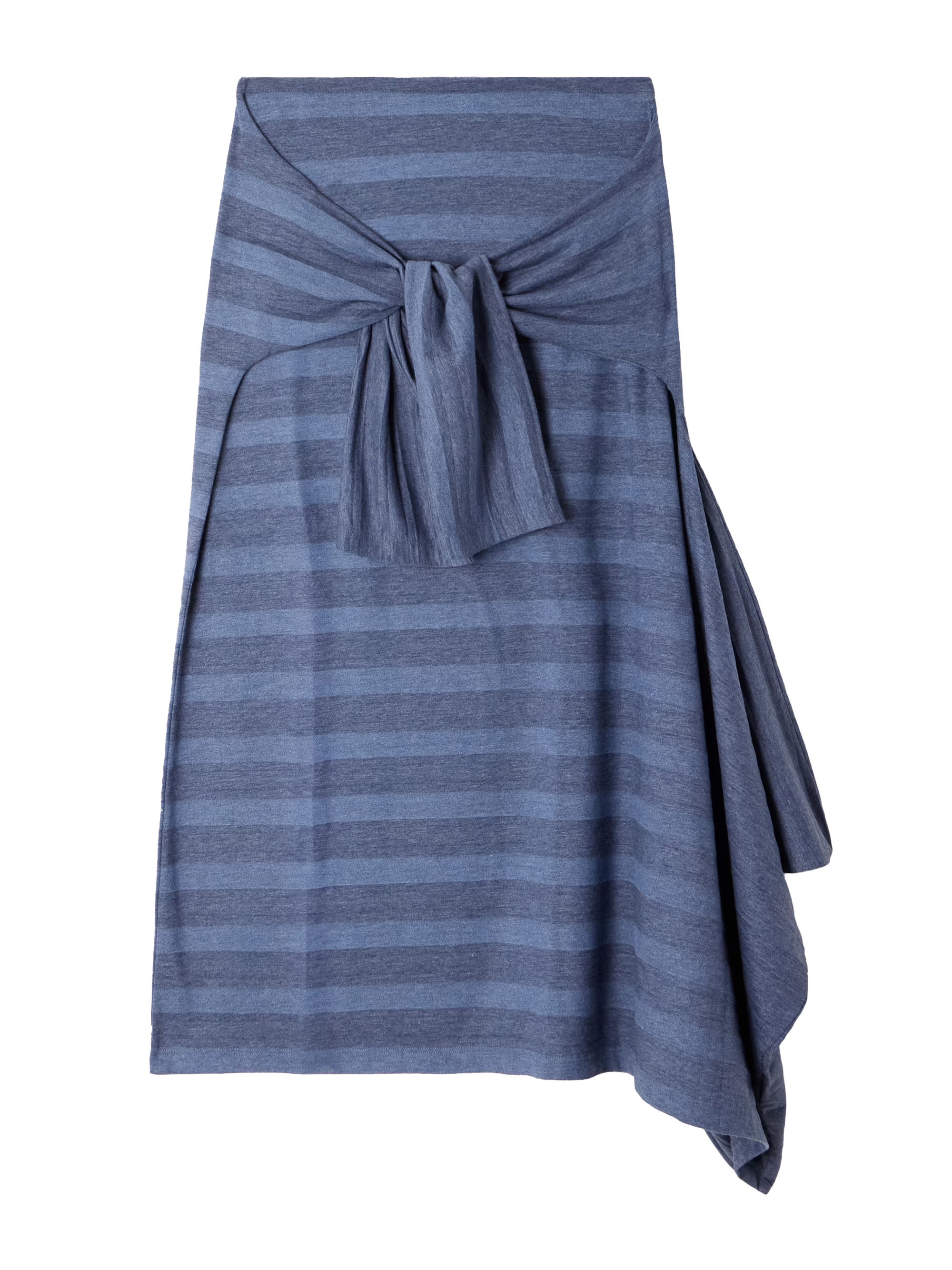 Asymetrická pruhovaná midisukně, OUR LEGACY, 260 €