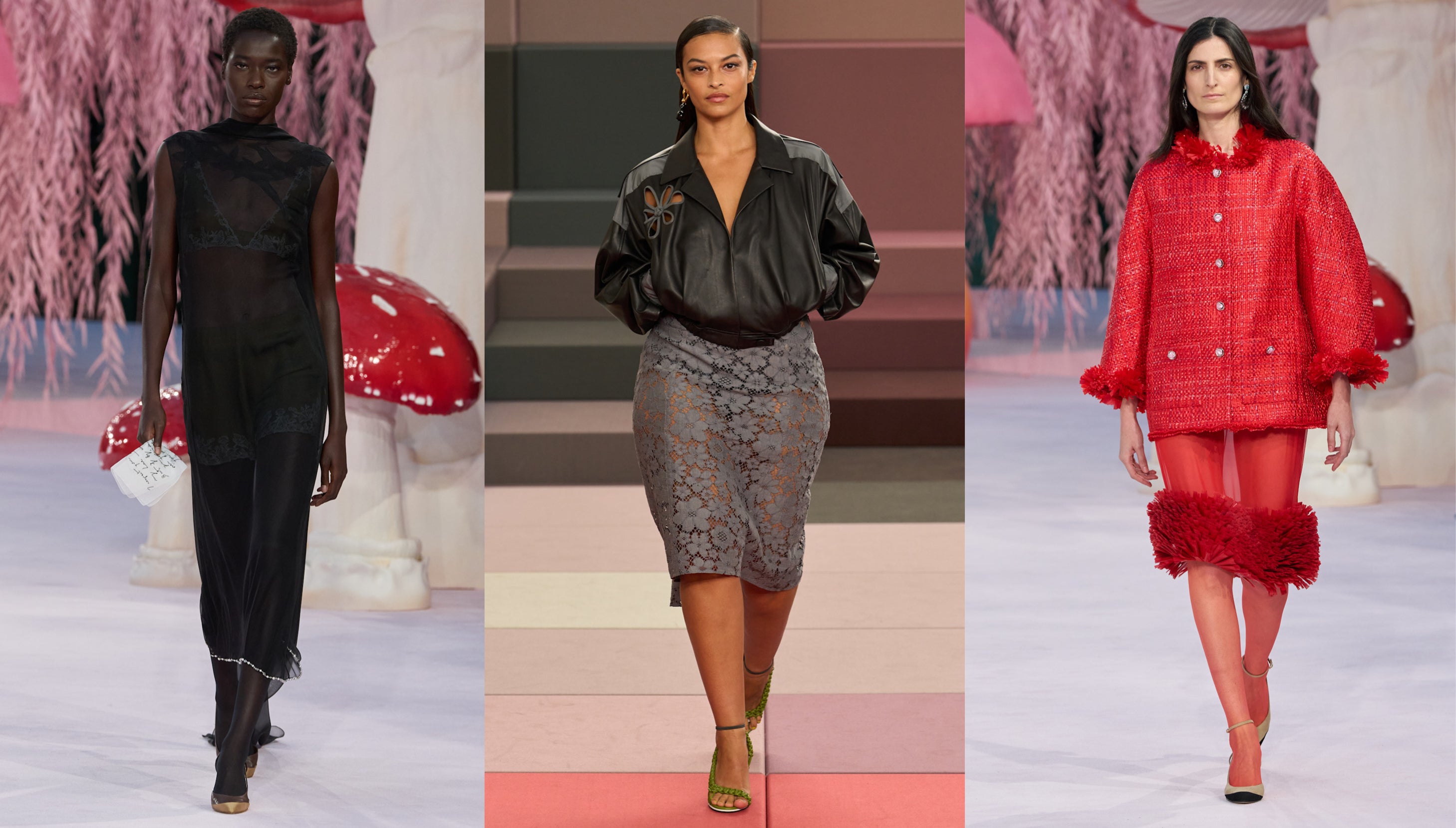 Průsvitné midisukně a umění odhalovat (i zakrývat)