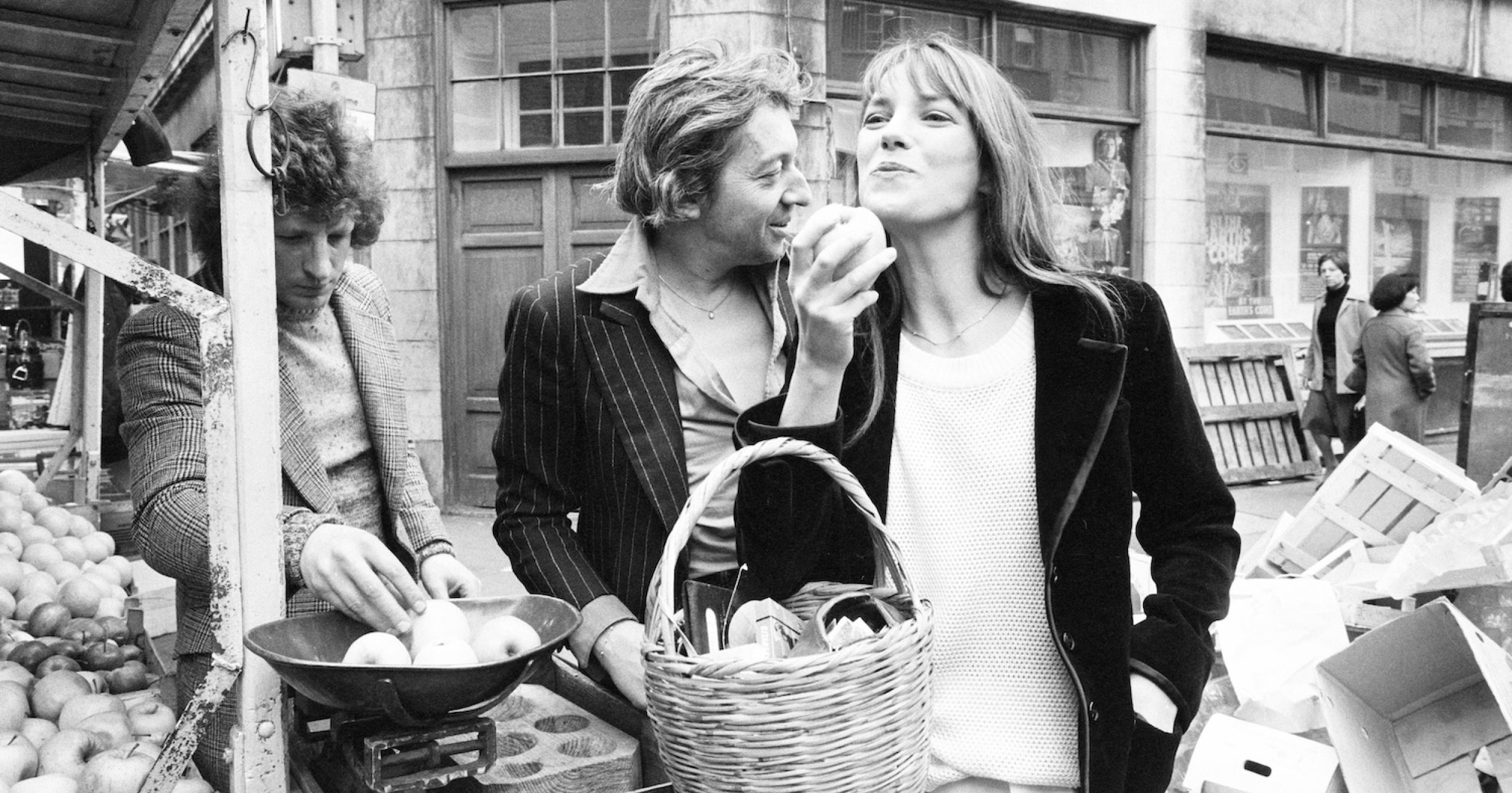 Jane Birkin a Serge Gainsbourg, duben 1977, Londýn