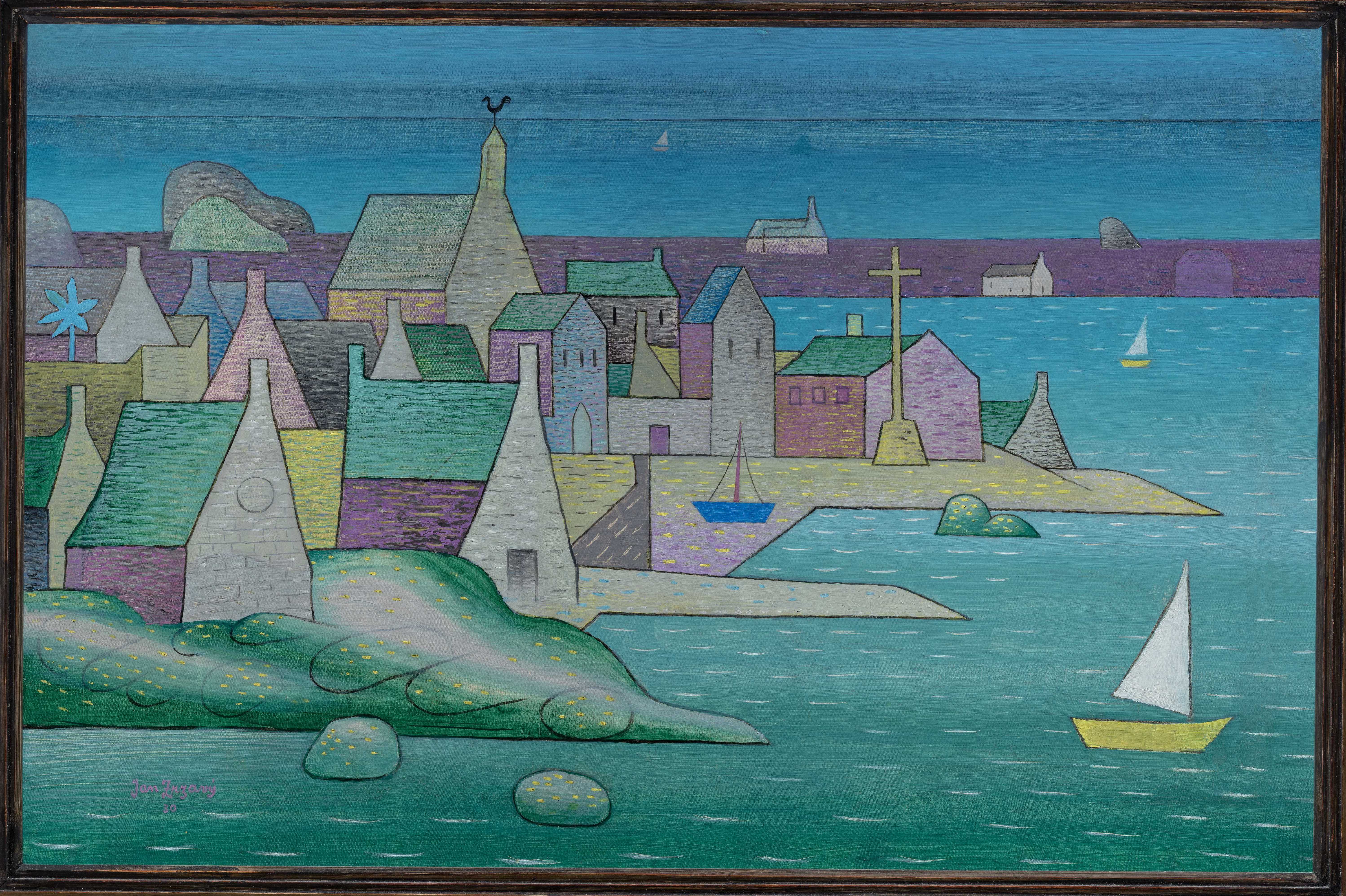 Jan Zrzavý, Přístav v Bretagni Ploumanac‘h, 1930 Jan Zrzavý, Přístav v Bretagni Ploumanac‘h, 1930