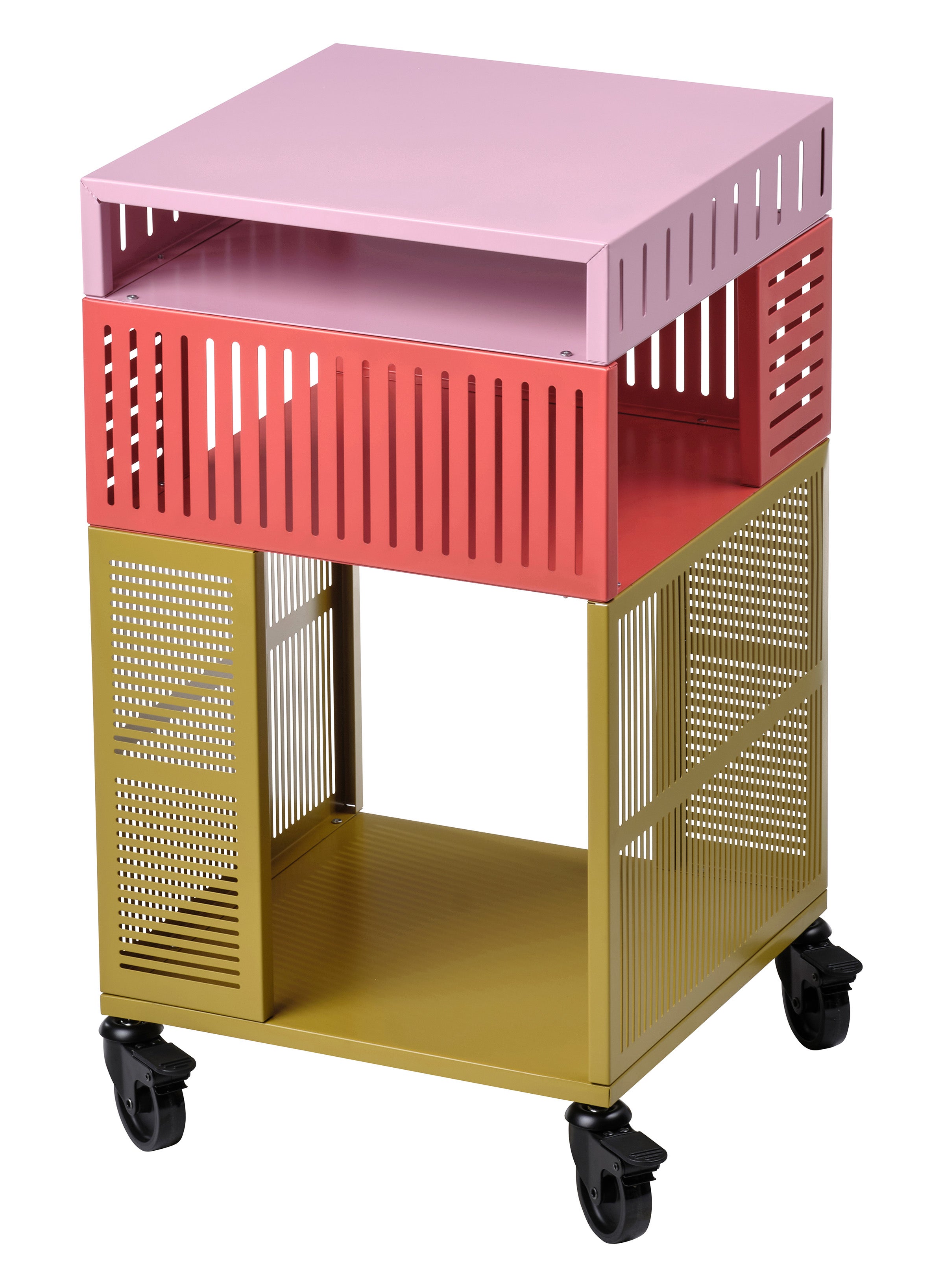 Úložný díl s kolečky z barevné limitované kolekce TESSAMANS vytvořené ve spolupráci s nizozemským studiem RAW COLOR. Najdete ji v prodejnách IKEA od dubna, IKEA, prodává Ikea, 2 790 Kč