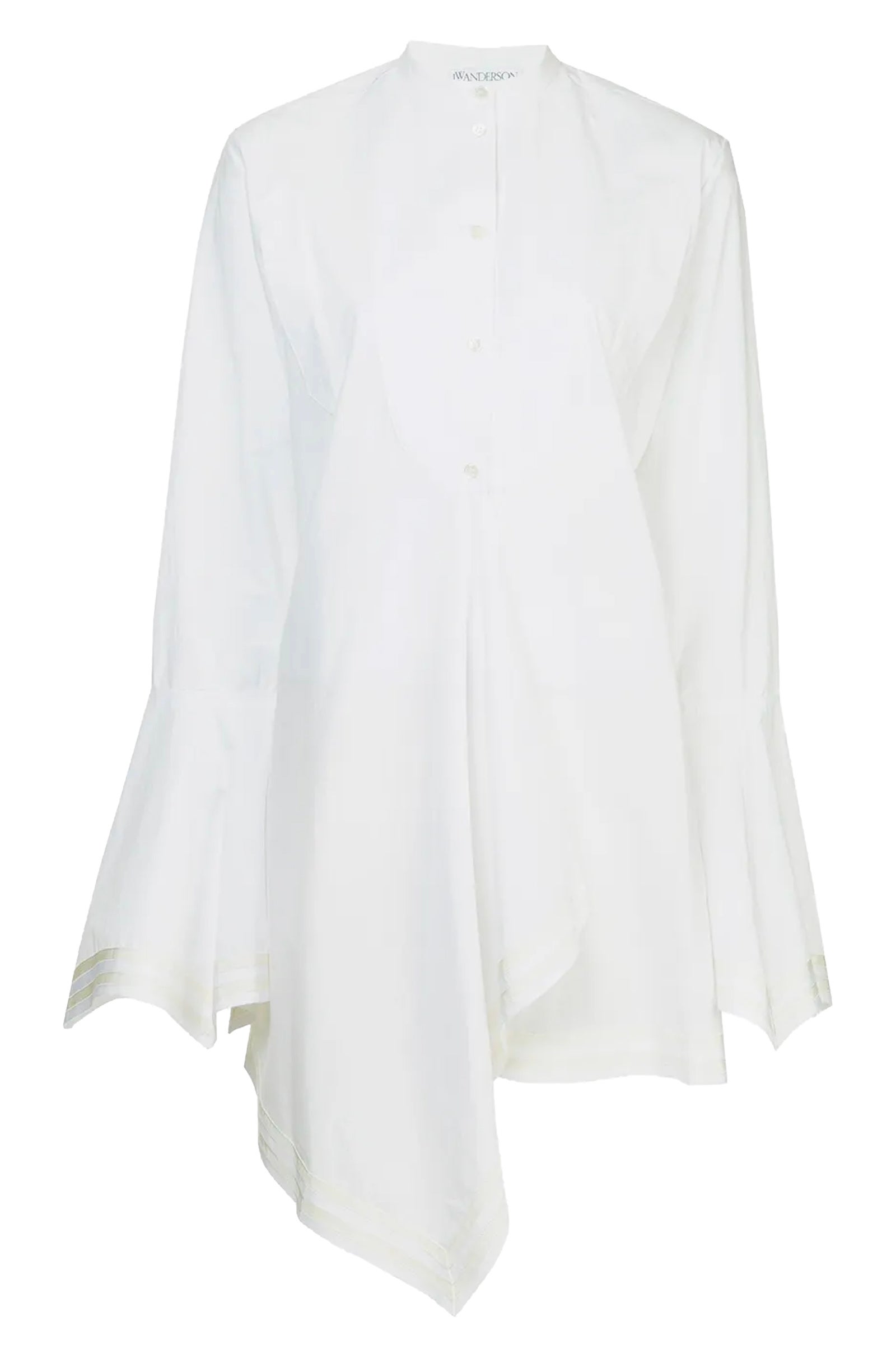 Bílé asymetrické košilové šaty, JW ANDERSON, 985 €