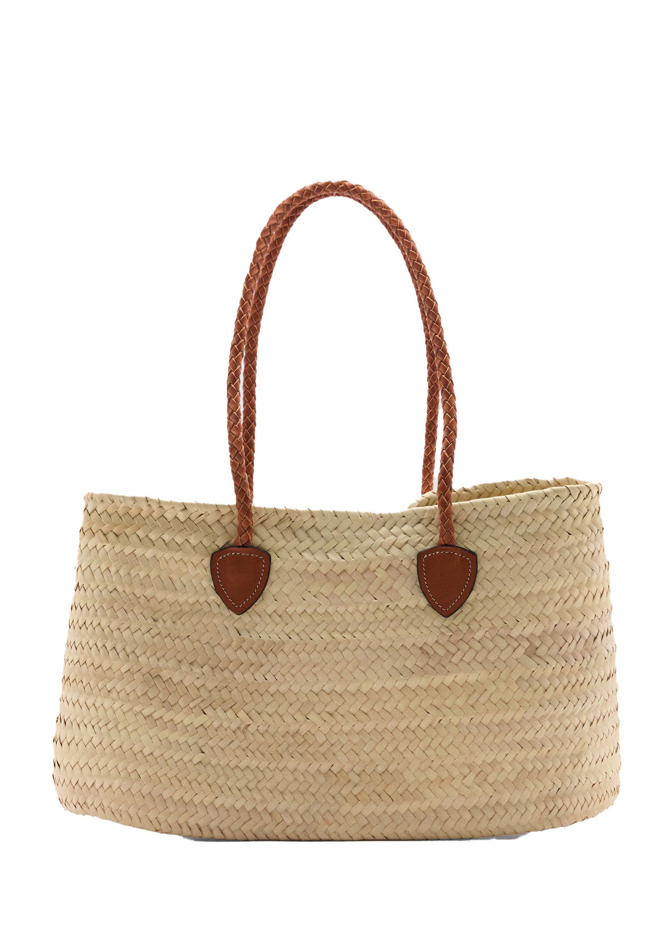 Kabelka z přírodního vlákna s koženými uchy, MANGO , 1 599 Kč