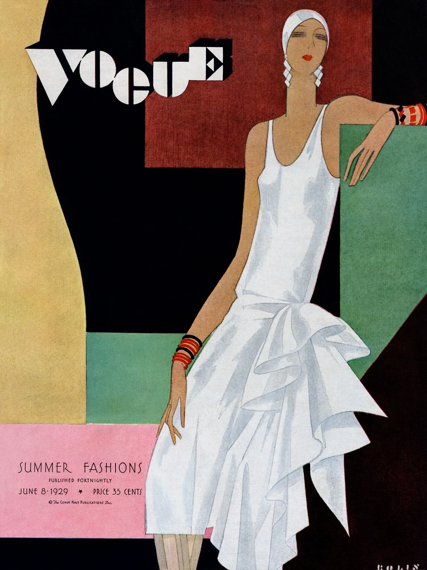 Obálka Vogue Ilustrovaná Williamem Bolinem z roku 1929      Autor: Vogue