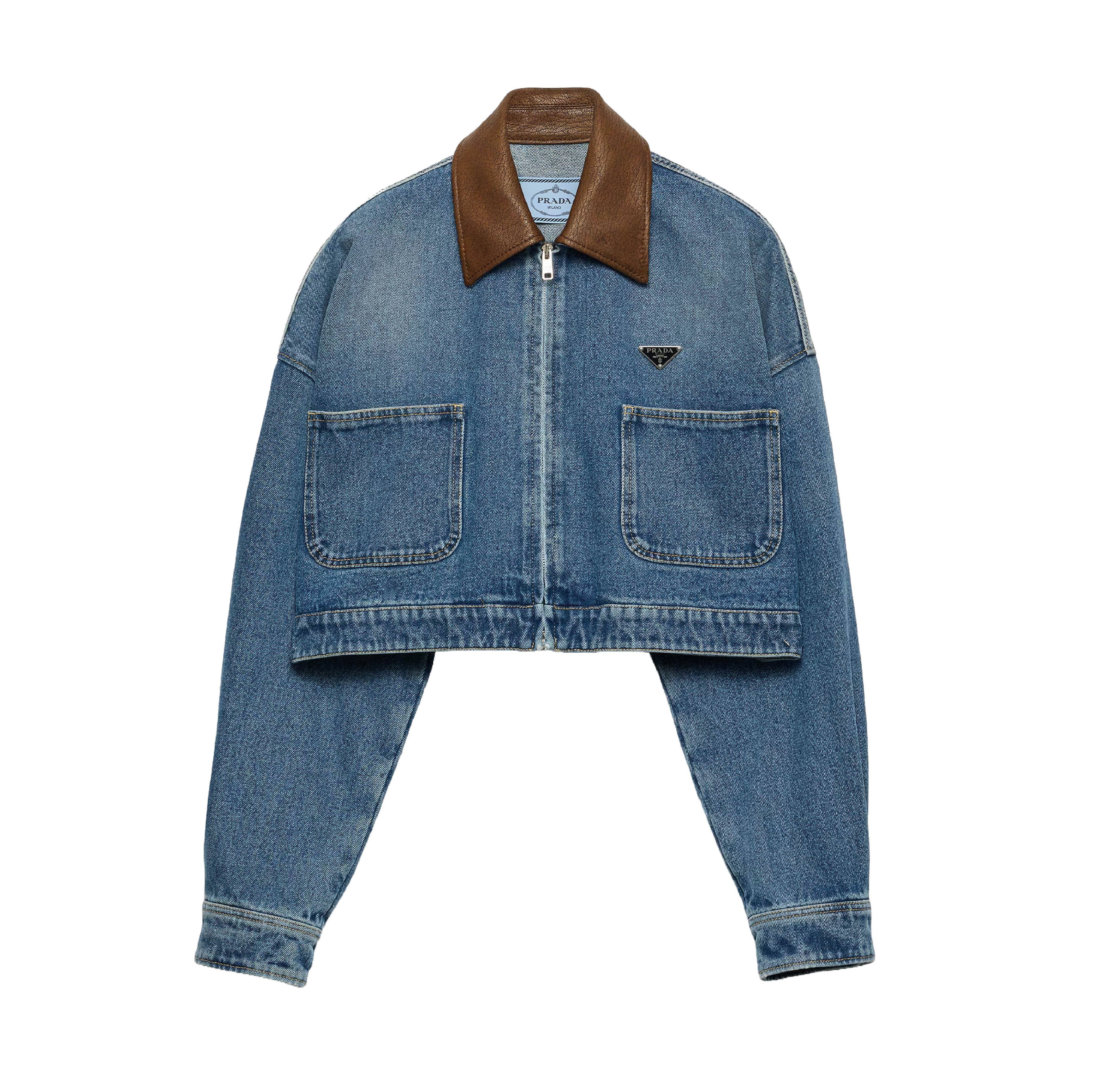 Džínová bunda s límcem, PRADA, 57 000 Kč