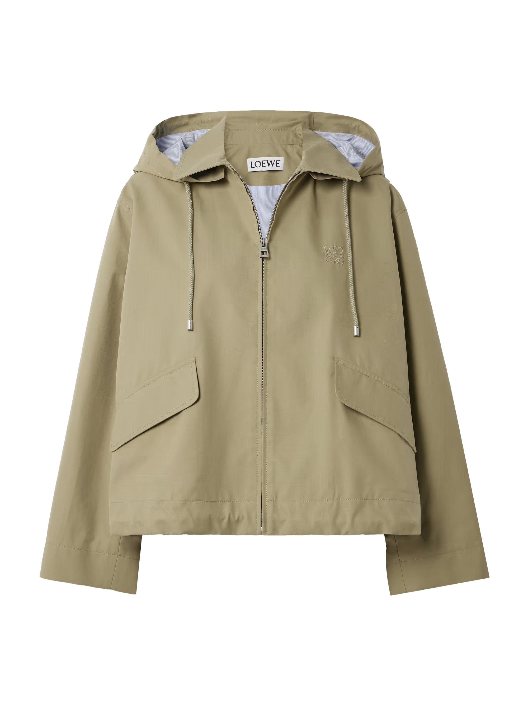 Bunda s kapucou z bavlněného kepru, LOEWE, 1 900 €
