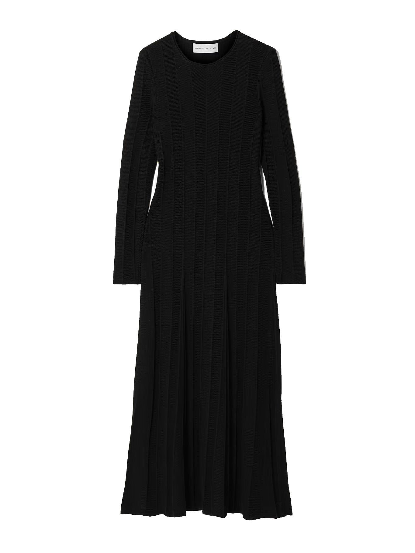 Černé šaty s dlouhým rukávem, VERONICA DE PIANTE, prodává Net-a-Porter, 1 765 €