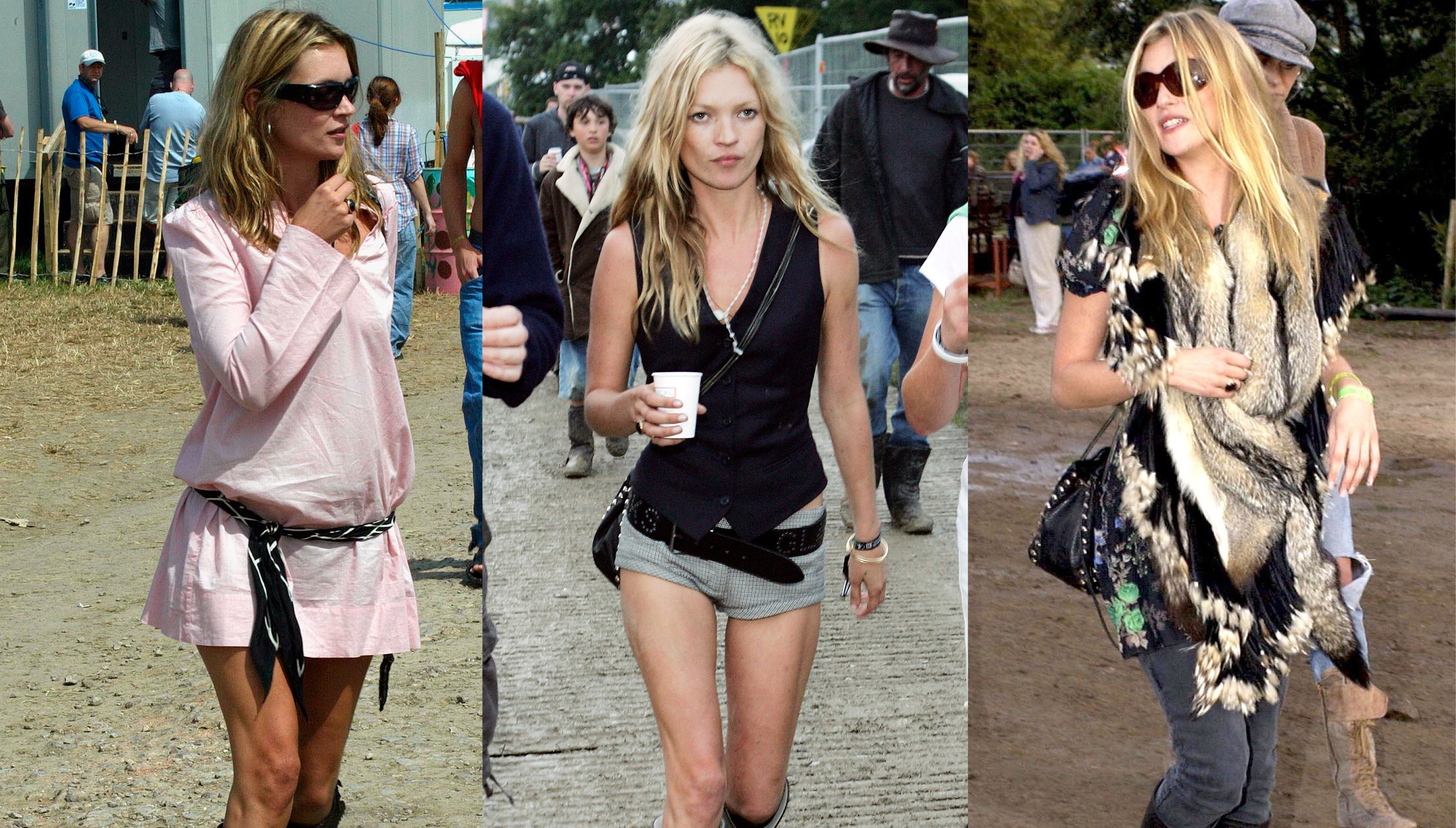Oblékněte se na festival jako Kate Moss v roce 2005