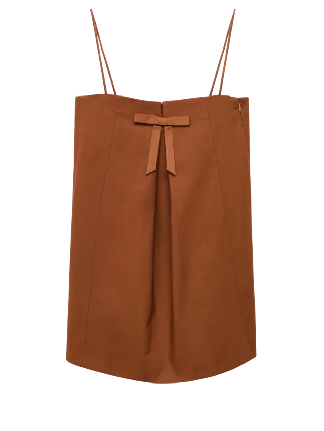 Šaty s výstřihem a vázačkou, MANGO, 1 999 Kč