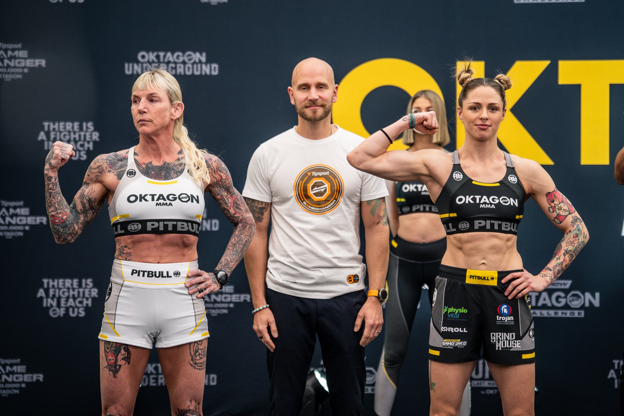 Danielle Misteli před zápasem s devětadvacetiletou Sarou Smajić