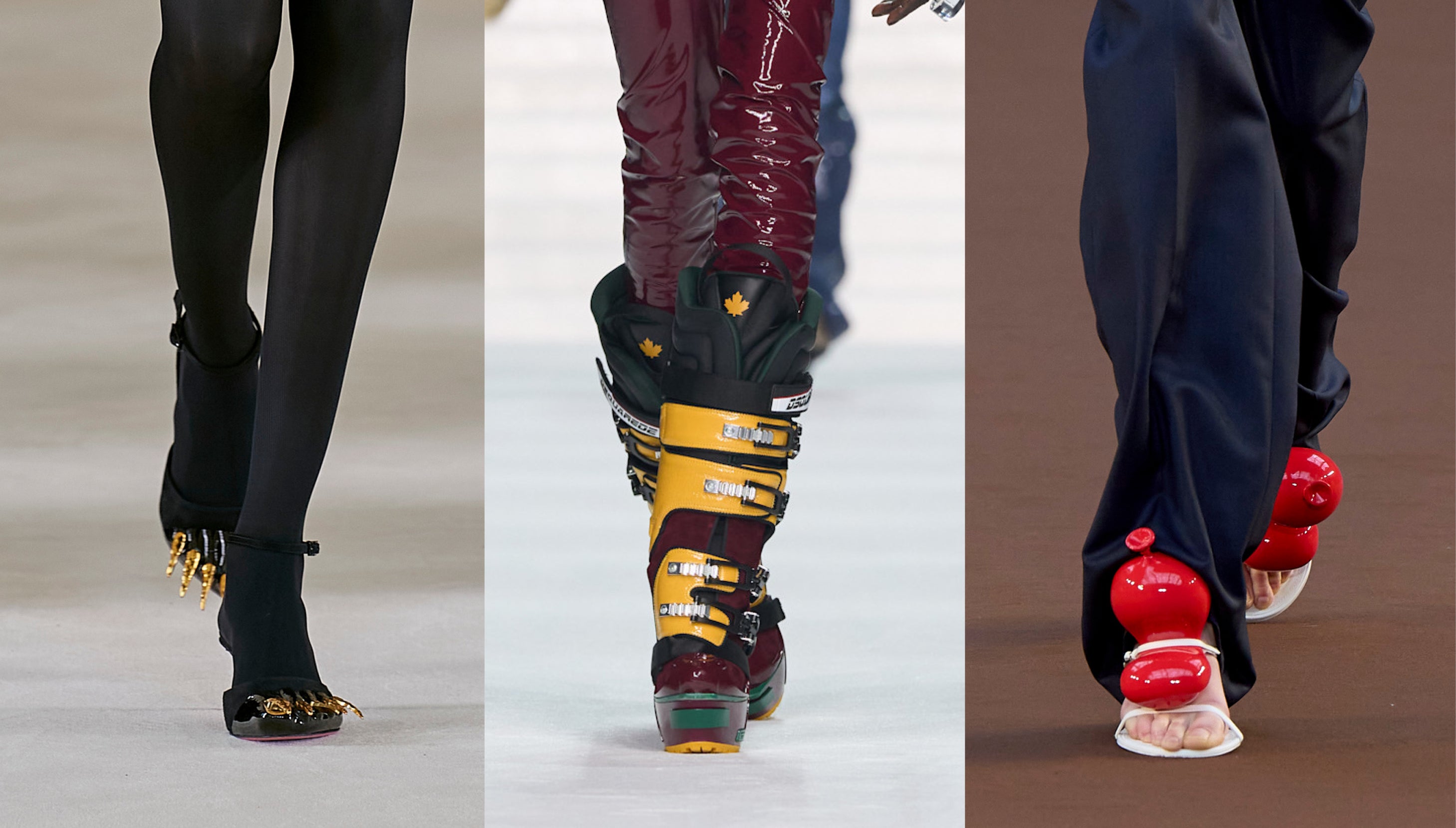 Podrážky na houbičkách. Fantastické boty z přehlídek a kde je najít