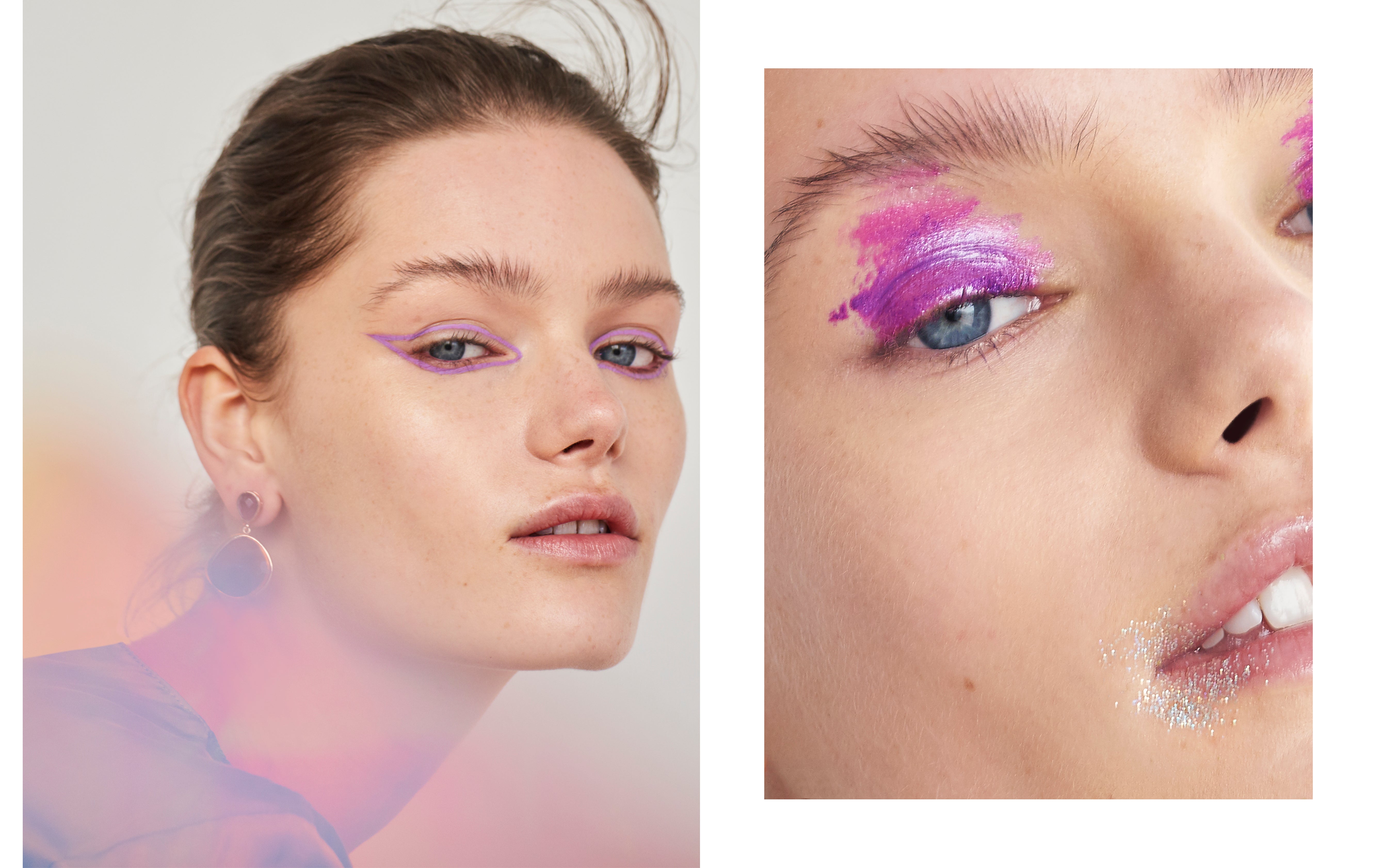 Vlevo: Halenka, Antonio Berardi. Náušnice, Lineargent Vlevo: Halenka, Antonio Berardi. Náušnice, Lineargent