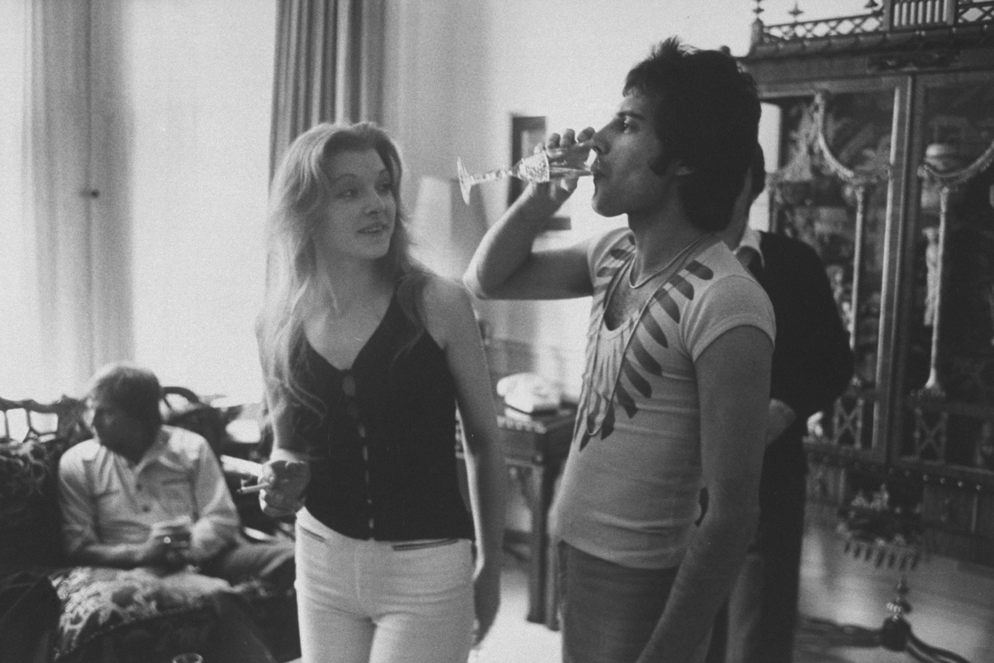 Mary Austin a Freddie Mercury, říjen 1977