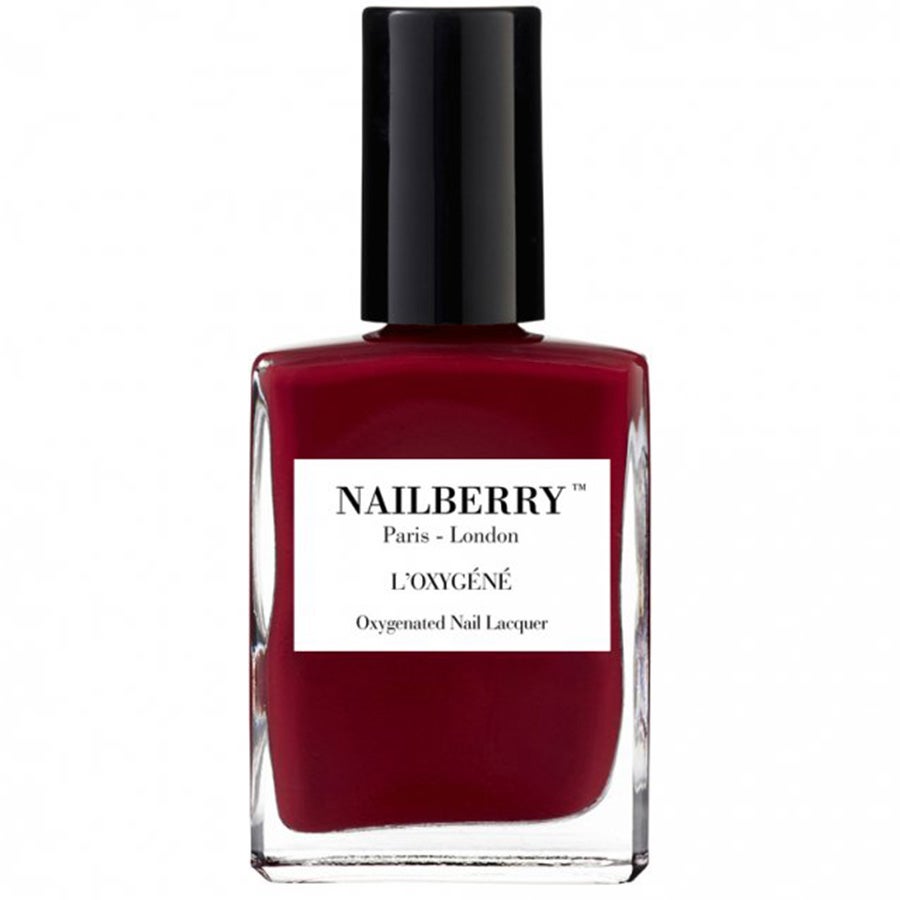 Lak na nehty L'Oxygéné v odstínu Le Temps des Cerises, NAILBERRY, prodává Vavavoom, 530 Kč
