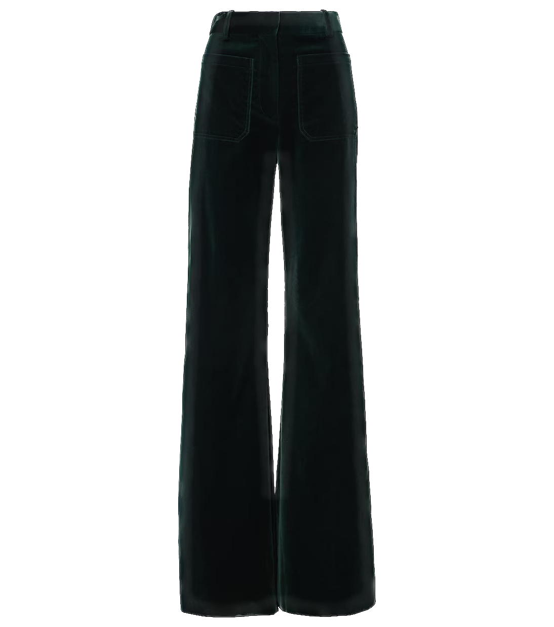 Zelené zvonové kalhoty Alina, VICTORIA BECKHAM, prodává Mytheresa, 186 €