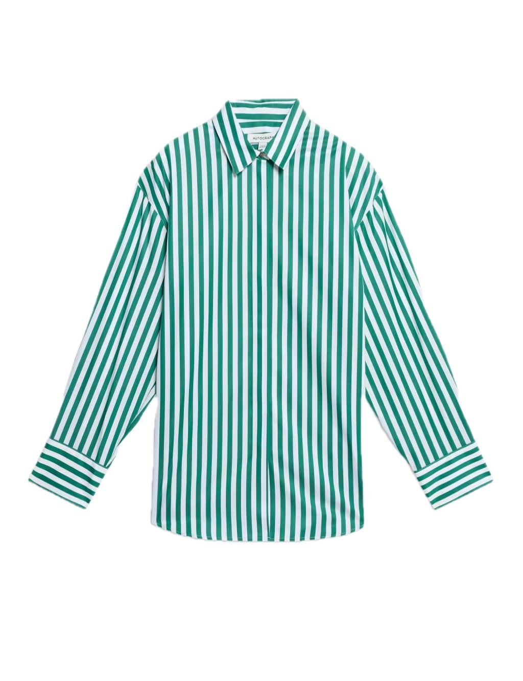 Proužkovaná košile s vysokým podílem bavlny, přiléhavý střih, MARKS & SPENCER, prodává Marks & Spencer, 699 Kč