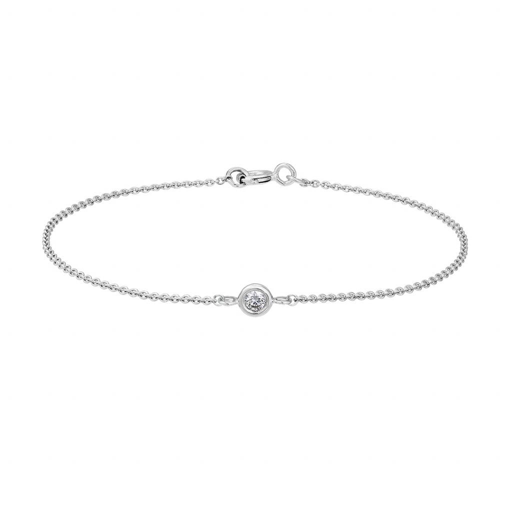 Řetízkový náramek Sweetie Grandi z bílého zlata s diamantem, Tiami, prodává Tiami, 11 700 Kč