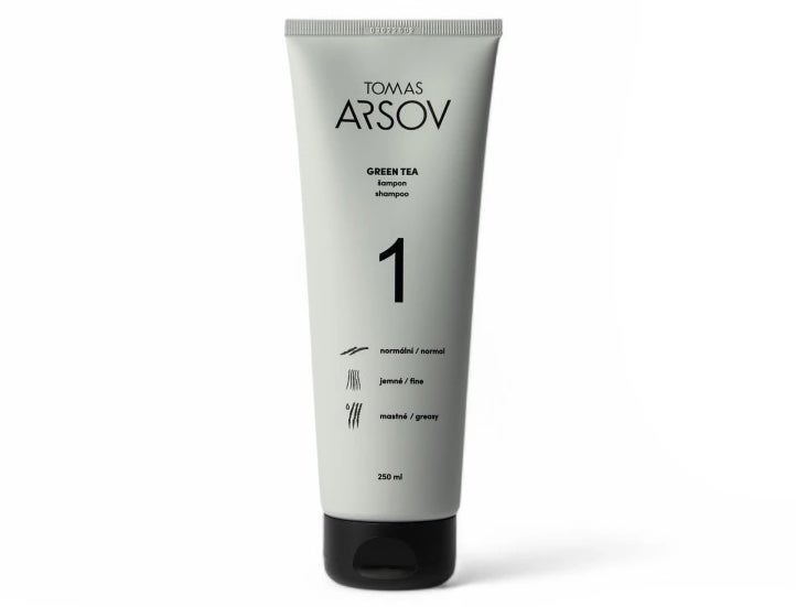 Čistící a vyživující šampon Green Tea pro jemné a mastné vlasy, TOMAS ARSOV, 299 Kč