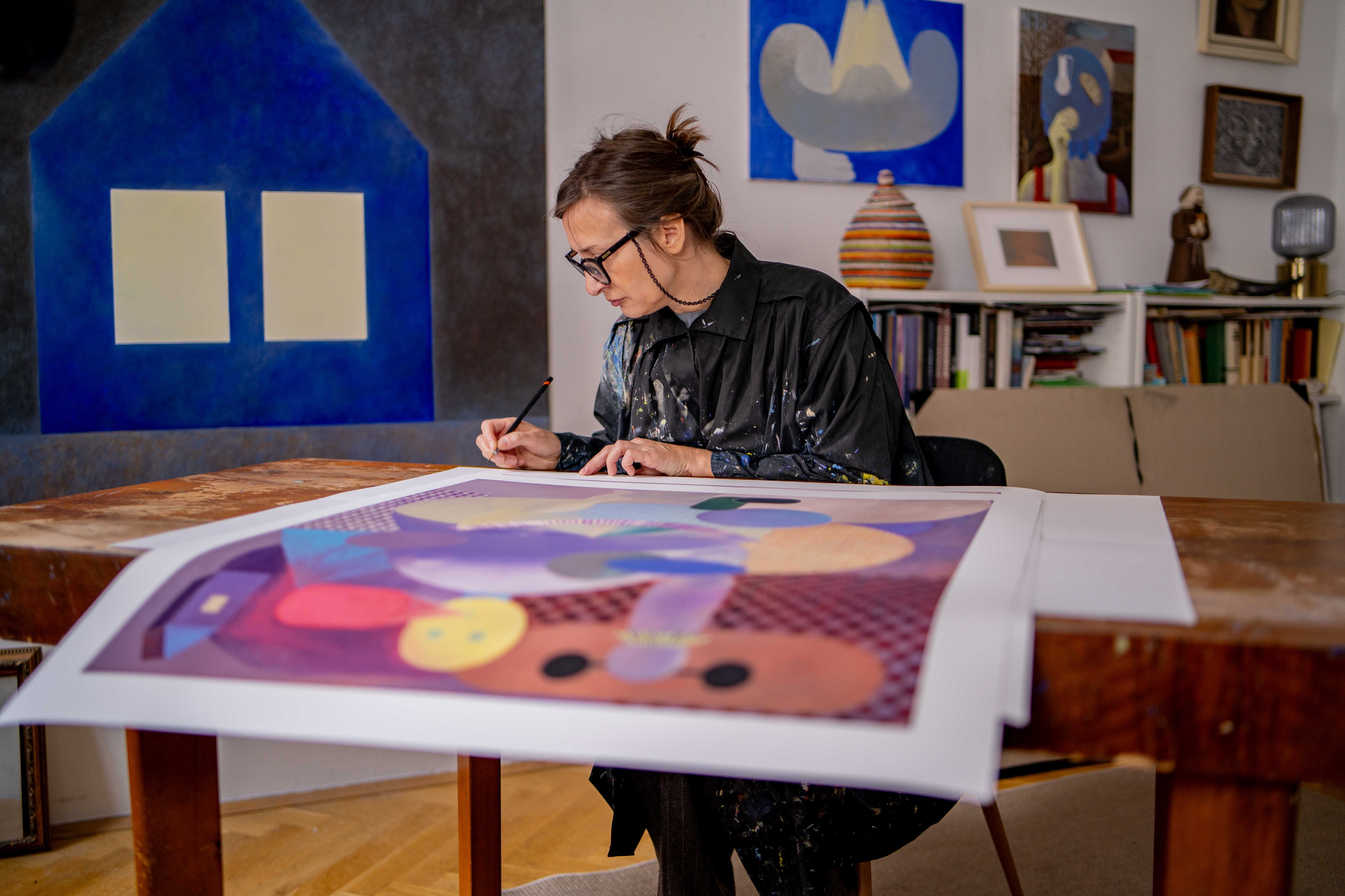 Silvia Krivošíková s printem Rozcvička Silvia Krivošíková s printem Rozcvička