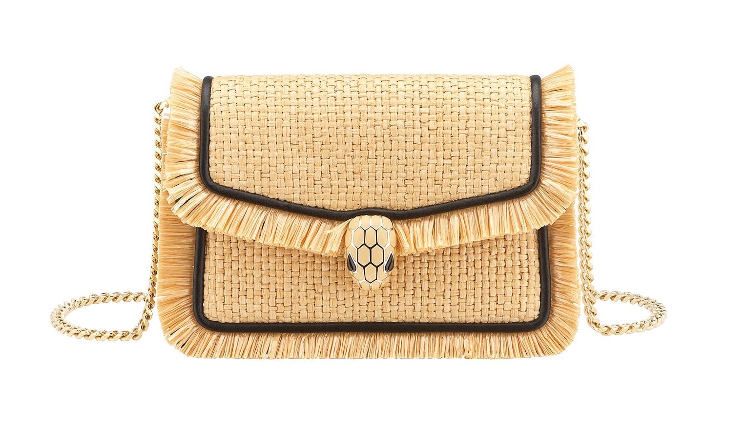 Slaměná kabelka Serpenti Blast Crossbody Mini, BULGARI, prodává Bulgari, 1350 €