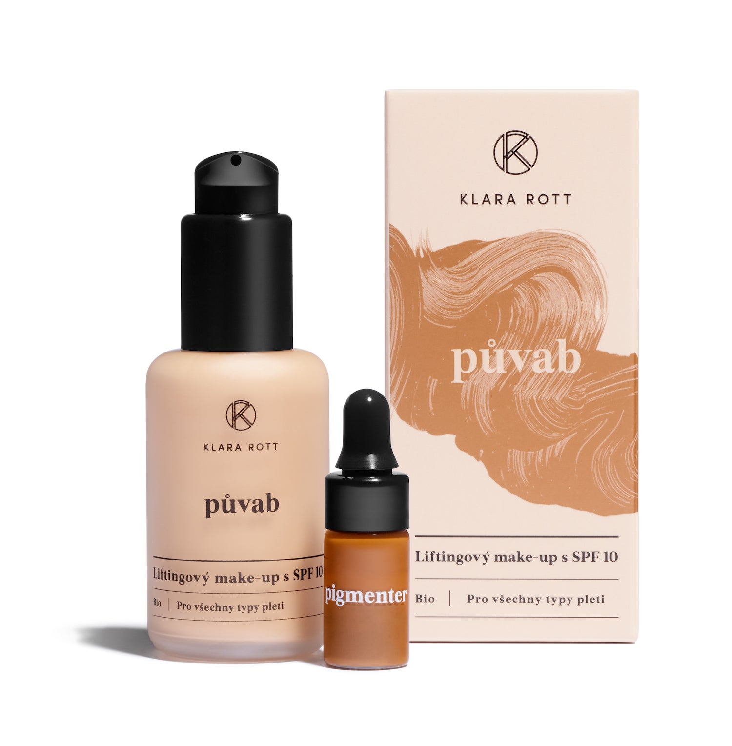 Česká značka přírodní bio kosmetiky Klara Rott přináší revoluční novinku. Unikátní liftingový make-up Půvab s SPF 10 a možností namíchání vlastního odstínu make-upu přesně podle vašich potřeb KLARA ROTT, prodává Klara Rott, 1 990 Kč #voguepromotion