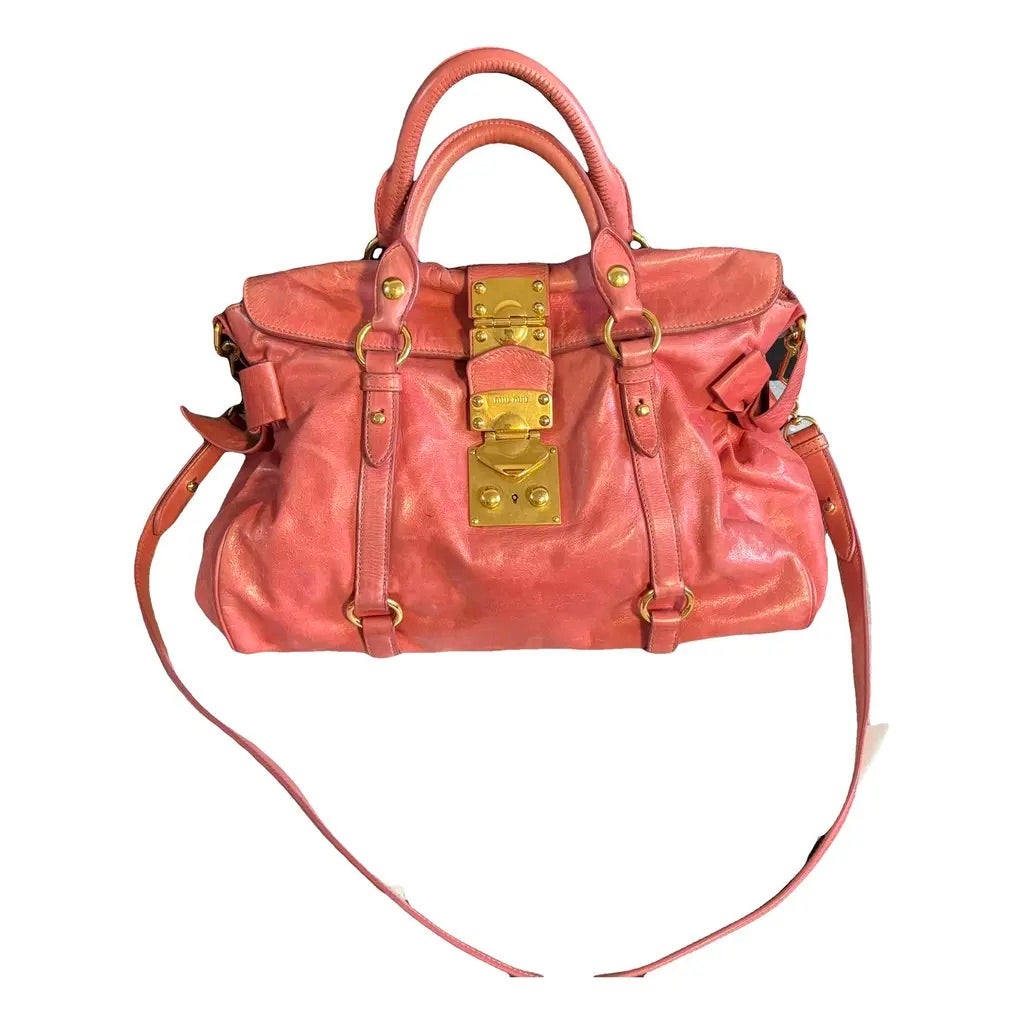 Bow Bag z růžové kůže, MIU MIU, 483 €
